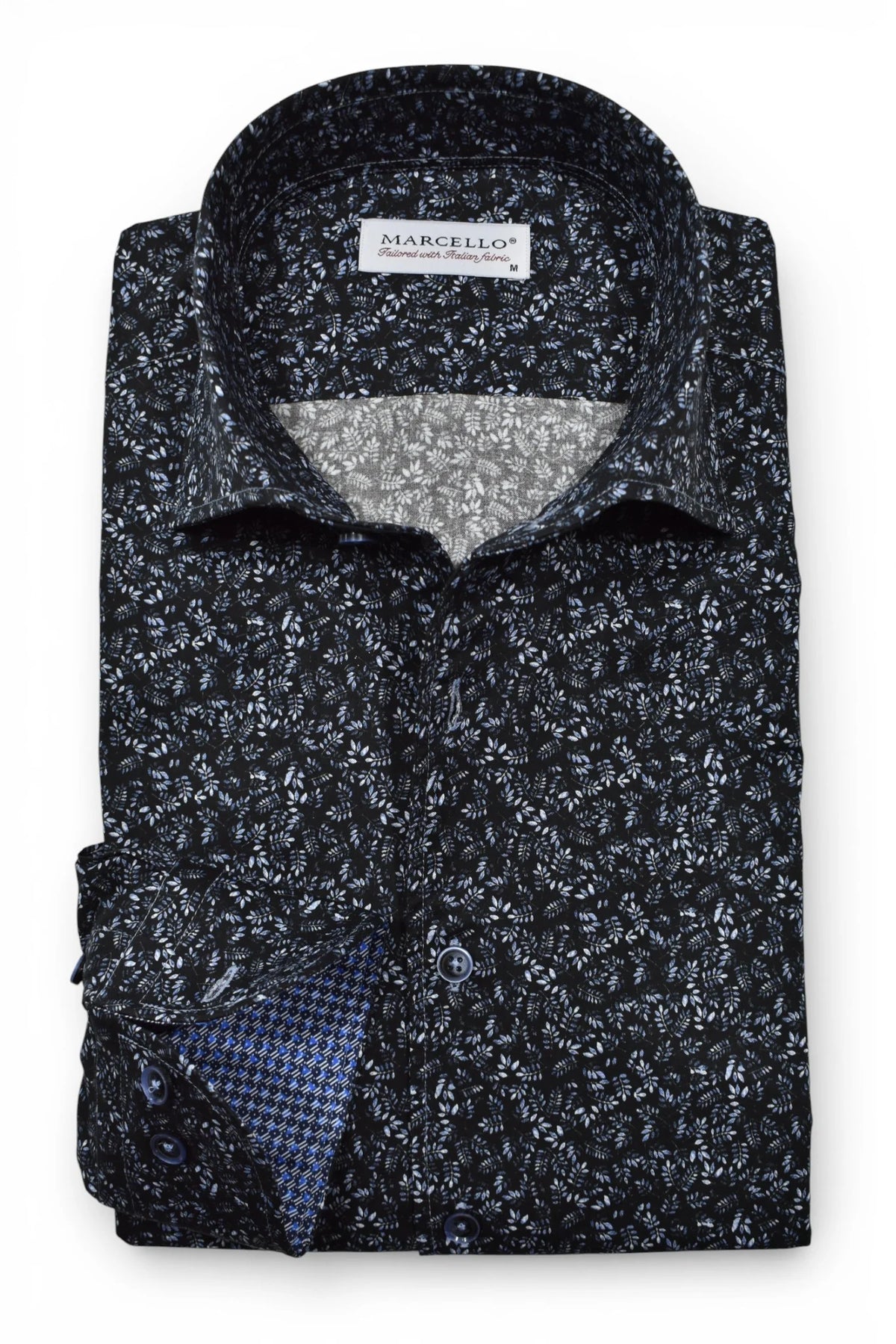 Indigo Foliage Sport Shirt (W260)