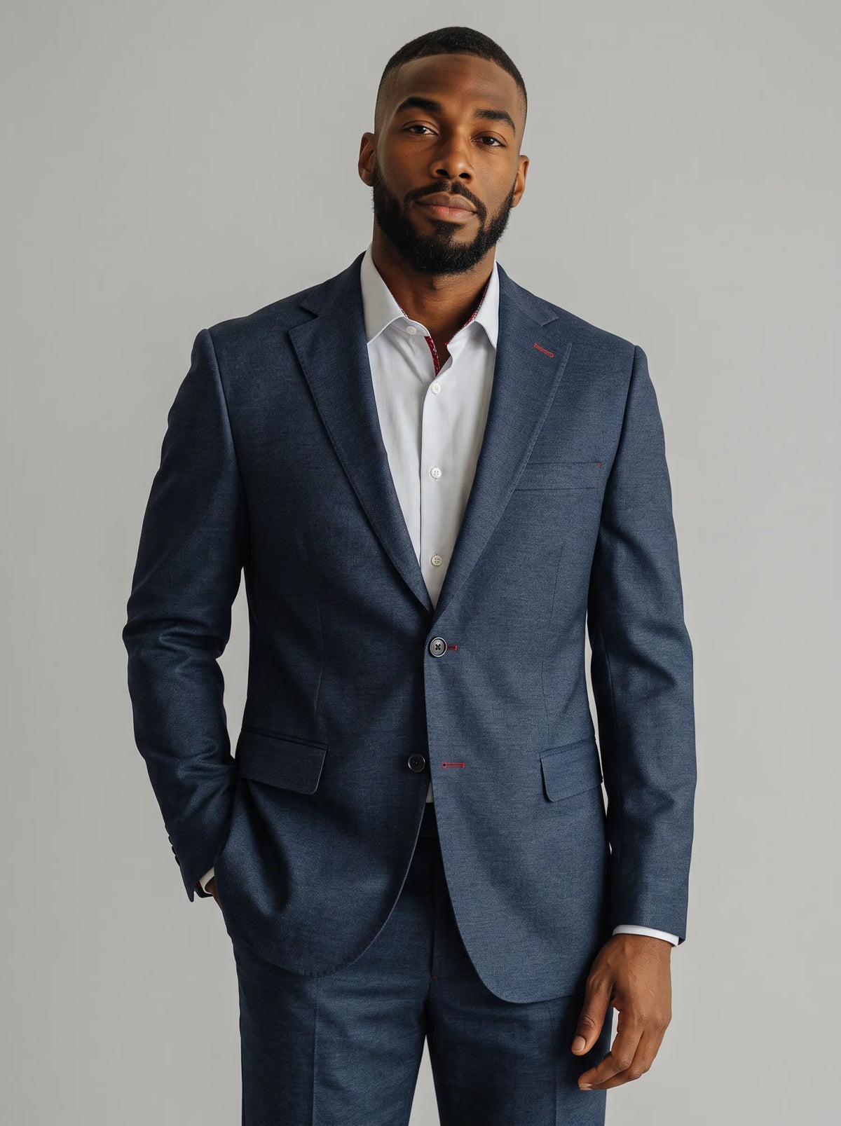 Aventus Blue Knit Sport Coat