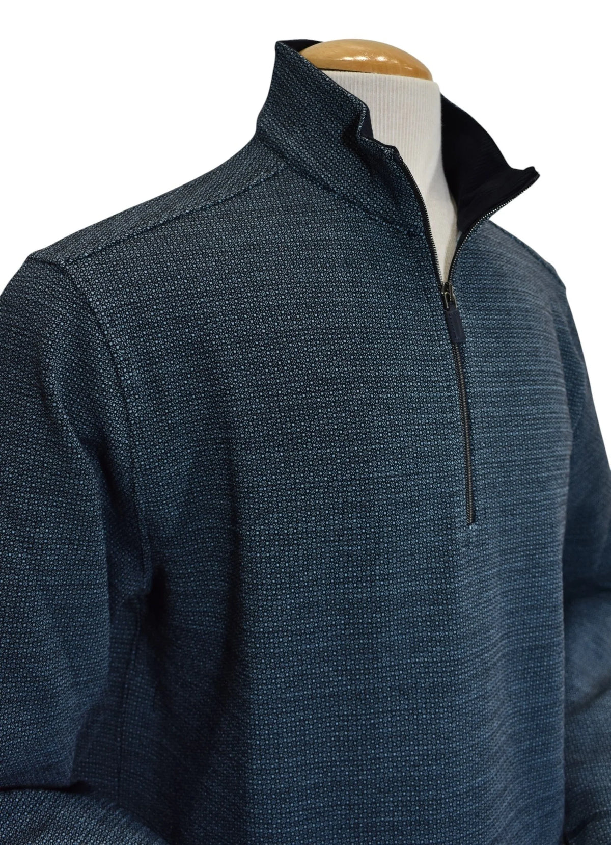 Terrio Fine Navy Quarter Zip (109)