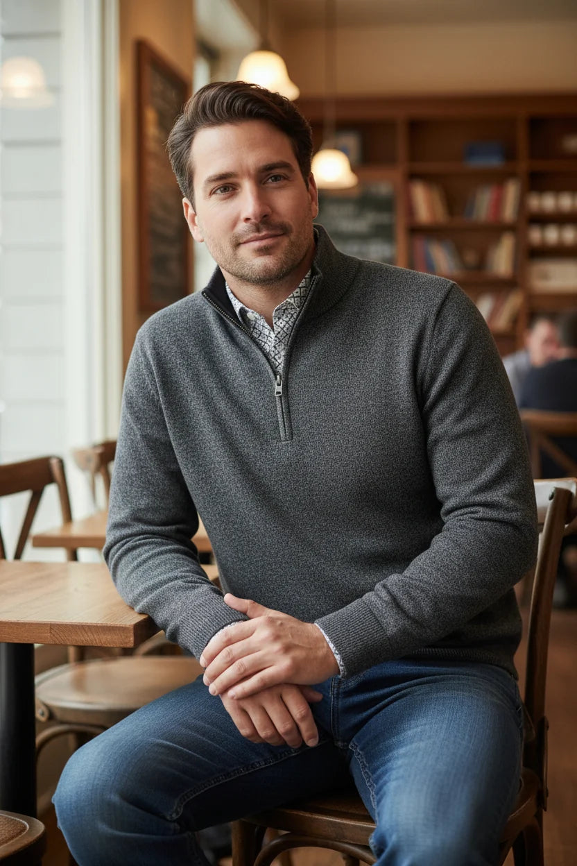 Charcoal Aspen Quarter Zip (110)