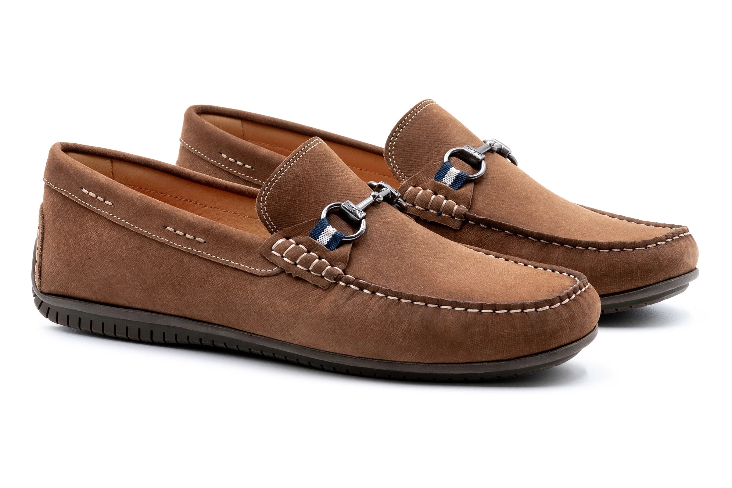 Bermuda Nubuck Horse Bit Loafers (530734)