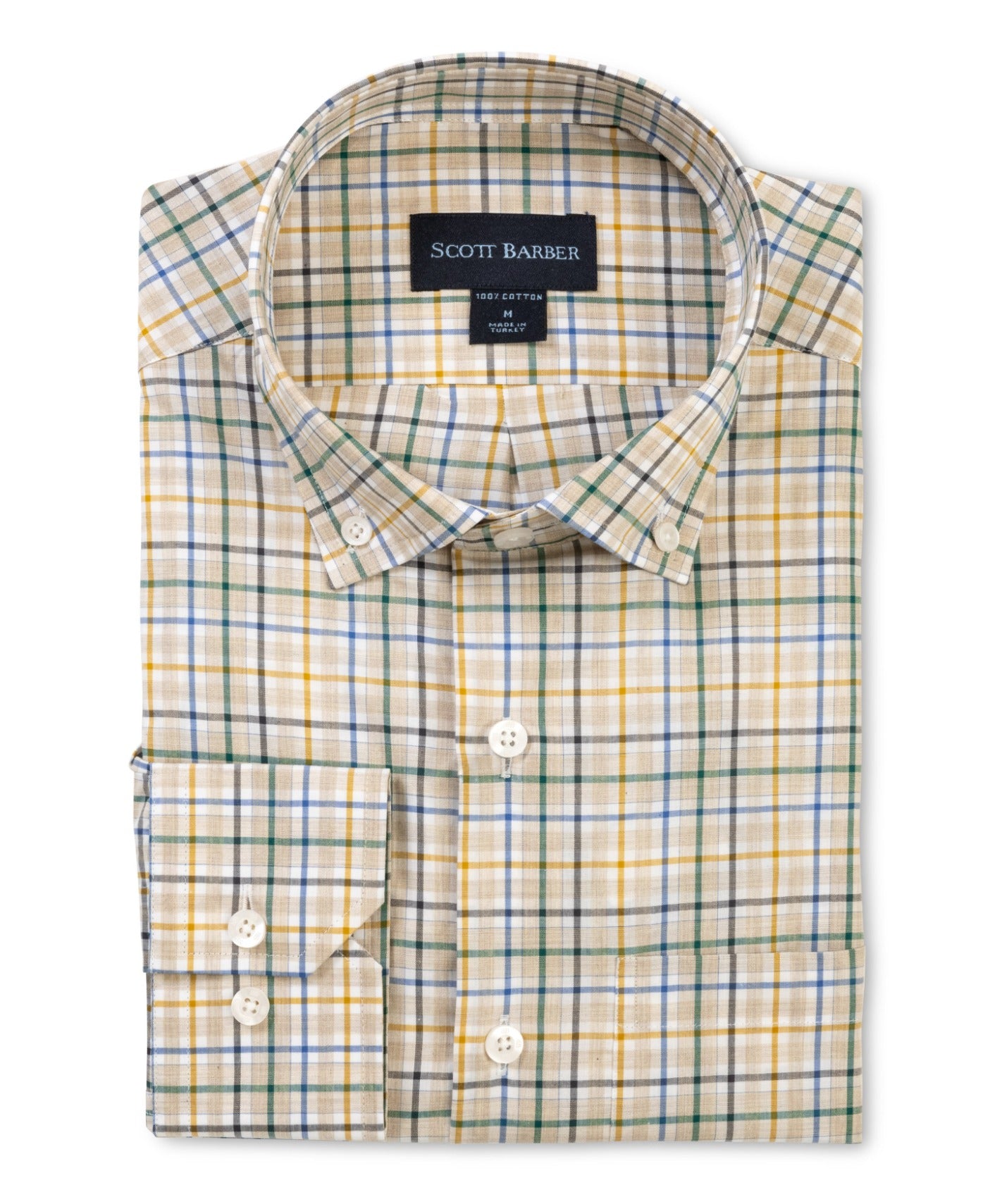 Organic Cotton Plaid Button Down (77100)