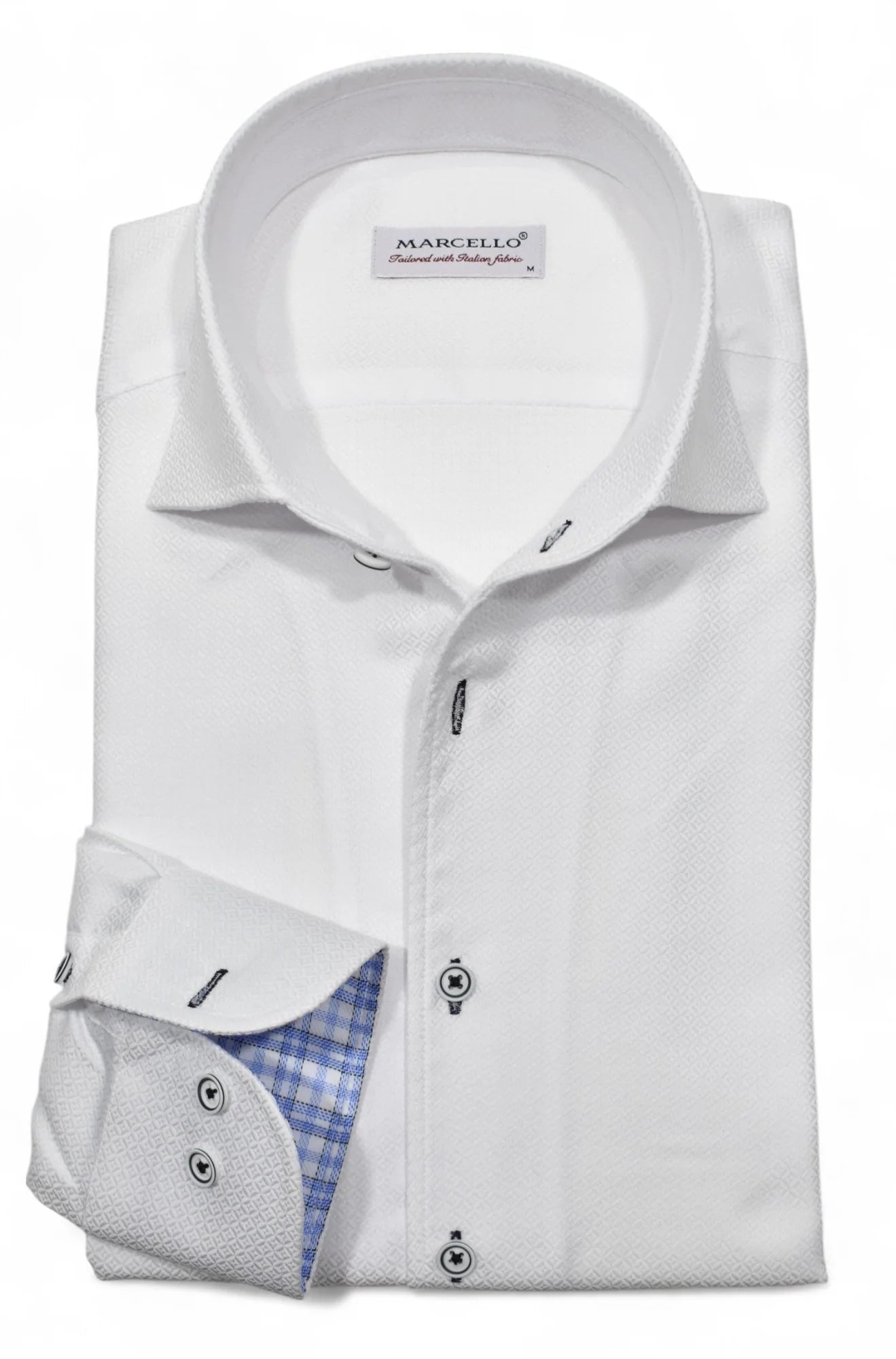 Manhattan White Diamond Shirt (DS125)