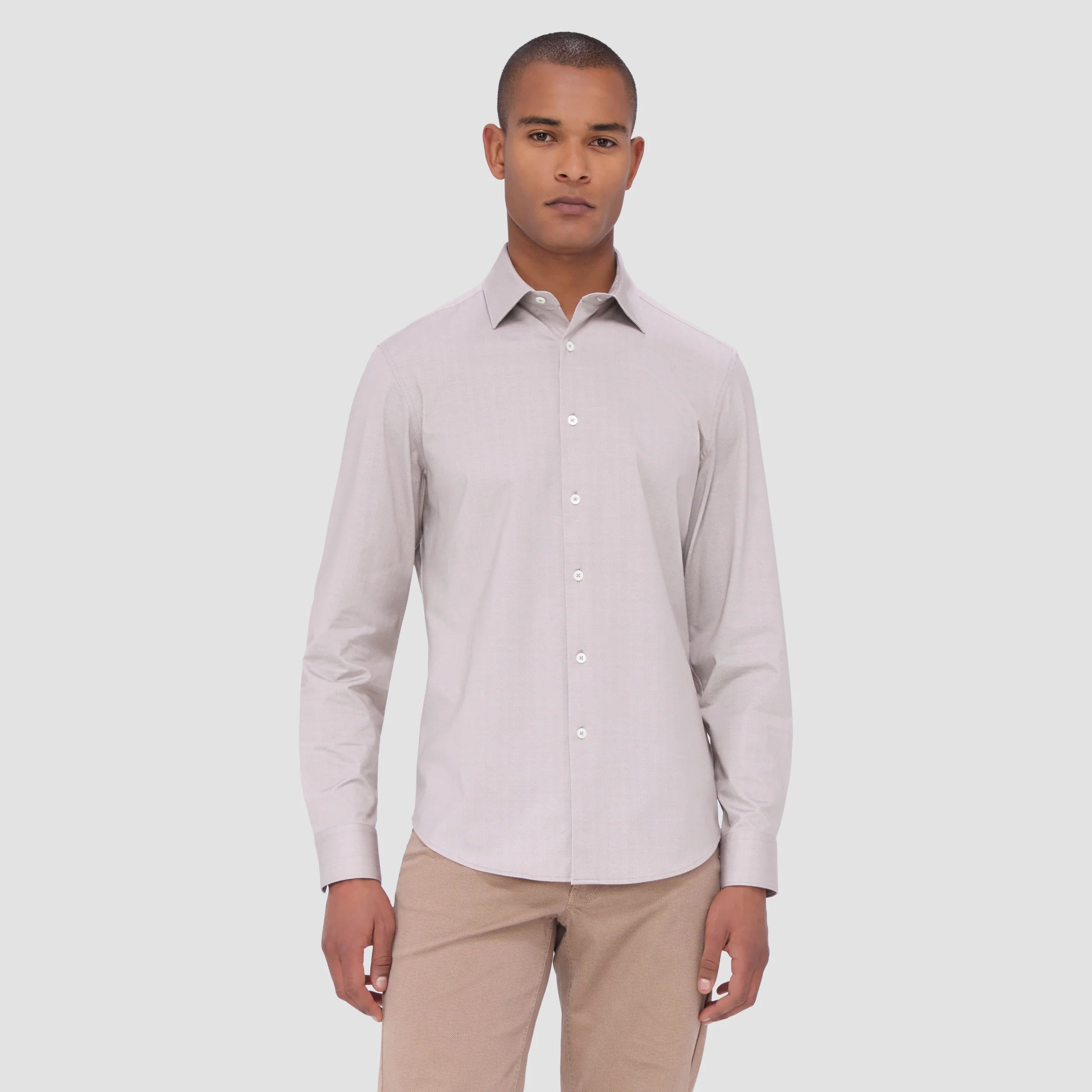 Jimmy Double Sided Herringbone/Check OoohCotton® Shirt (FF9501K61)
