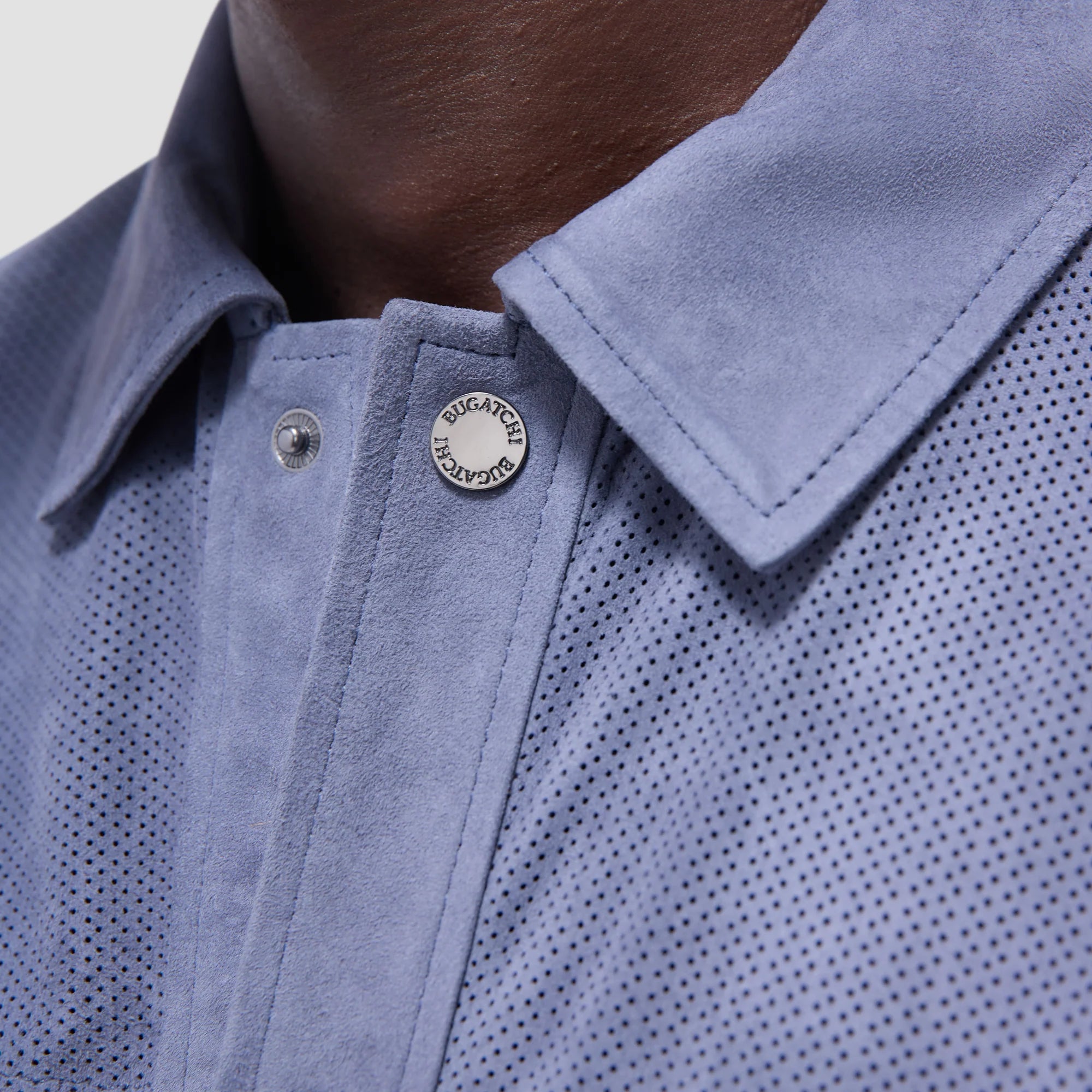 Perforated Suede Shirt Jacket (GX3004SJ5)