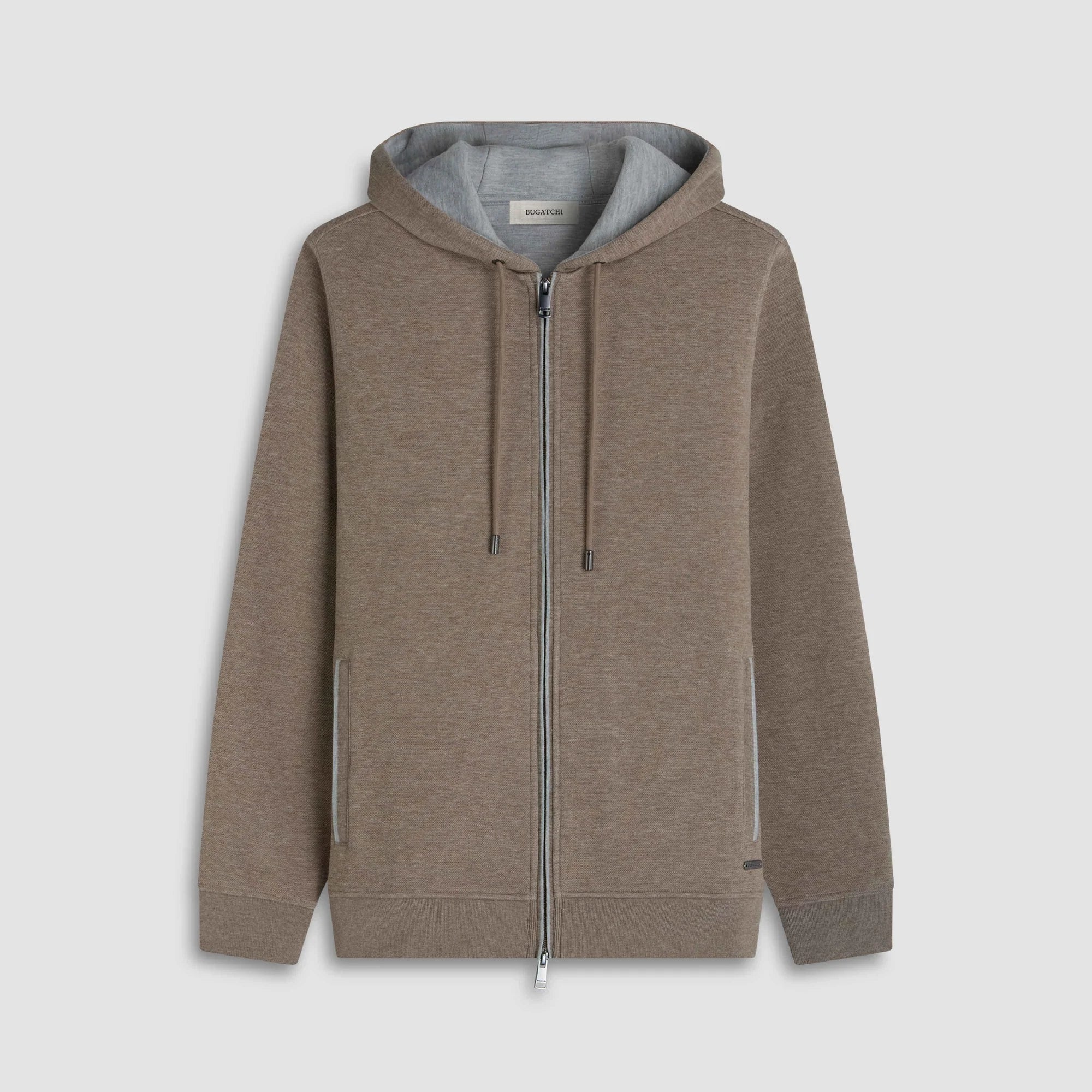 Heathered Pique Full Zip Hoodie (HF2403K83)