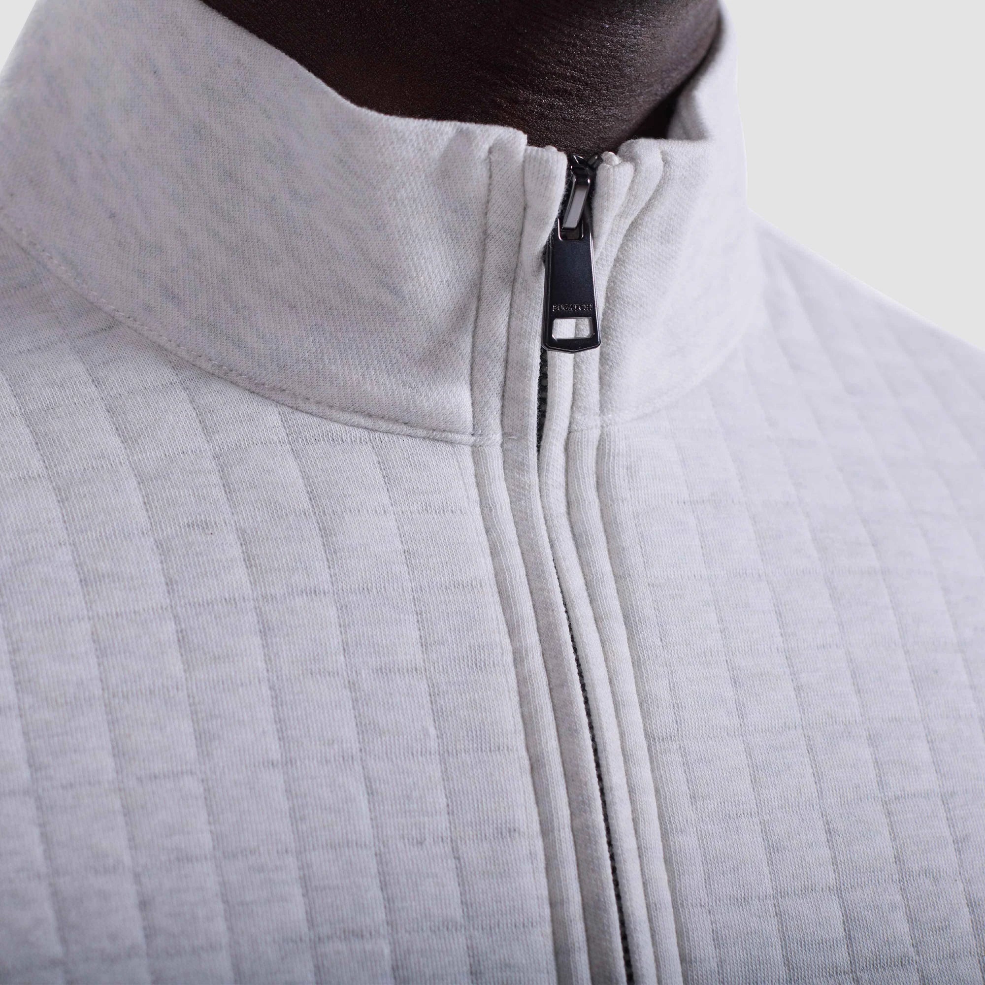 Heathered Waffle Knit Quarter Zip (HF2412K73)