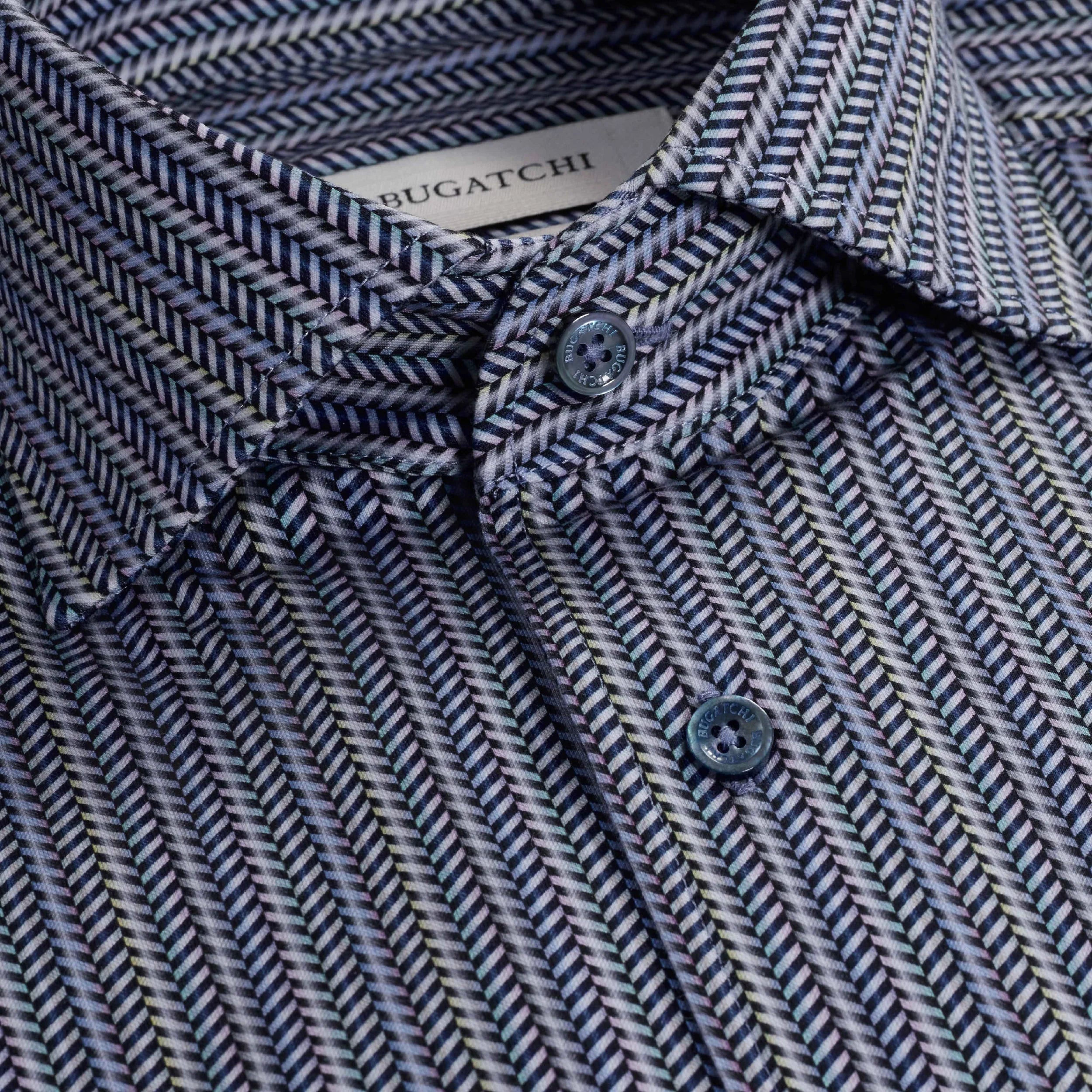 Devon Chevron Illusion OoohCotton® Shirt (HF9224K80)