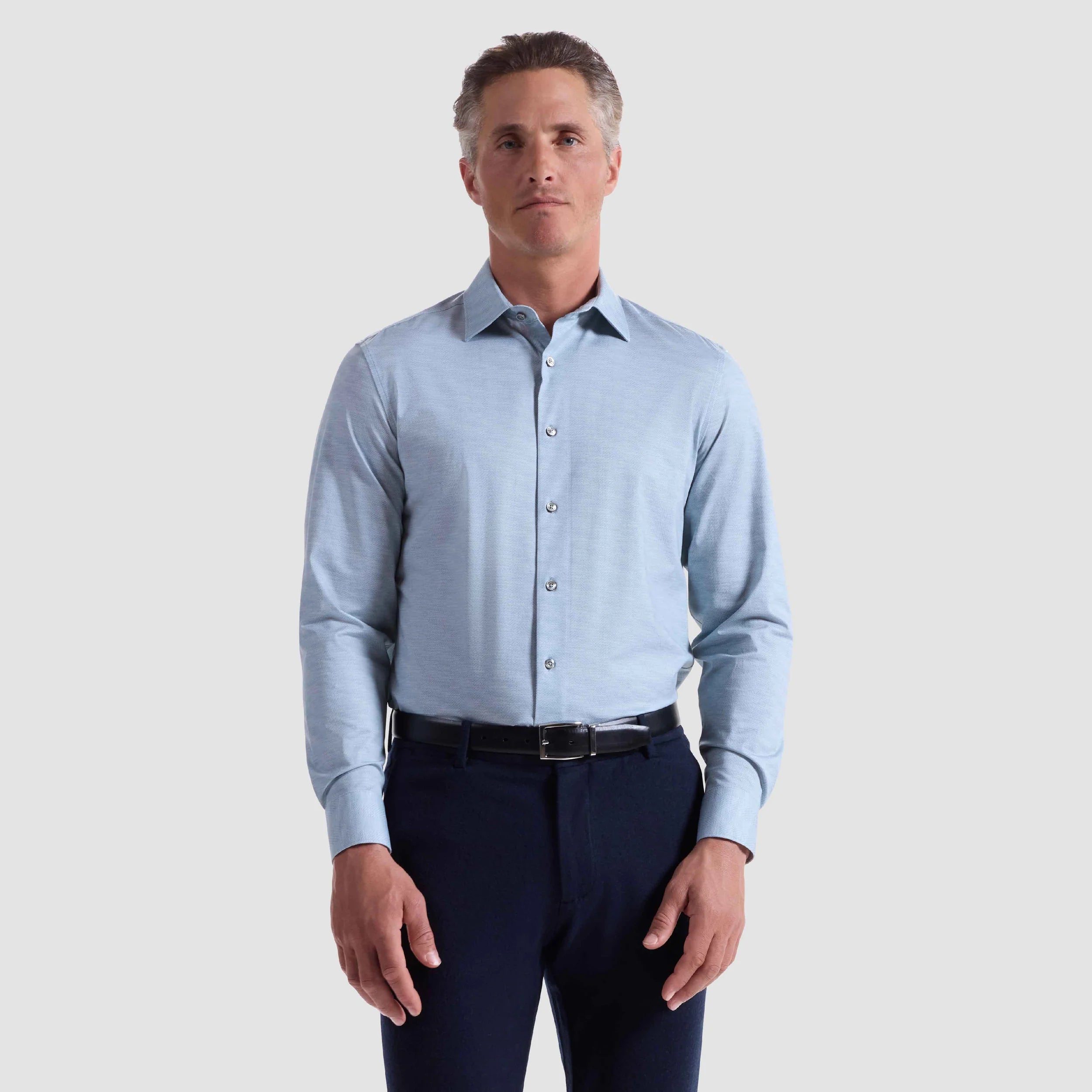 James Herringbone OoohCotton® Shirt (HF9508K60)