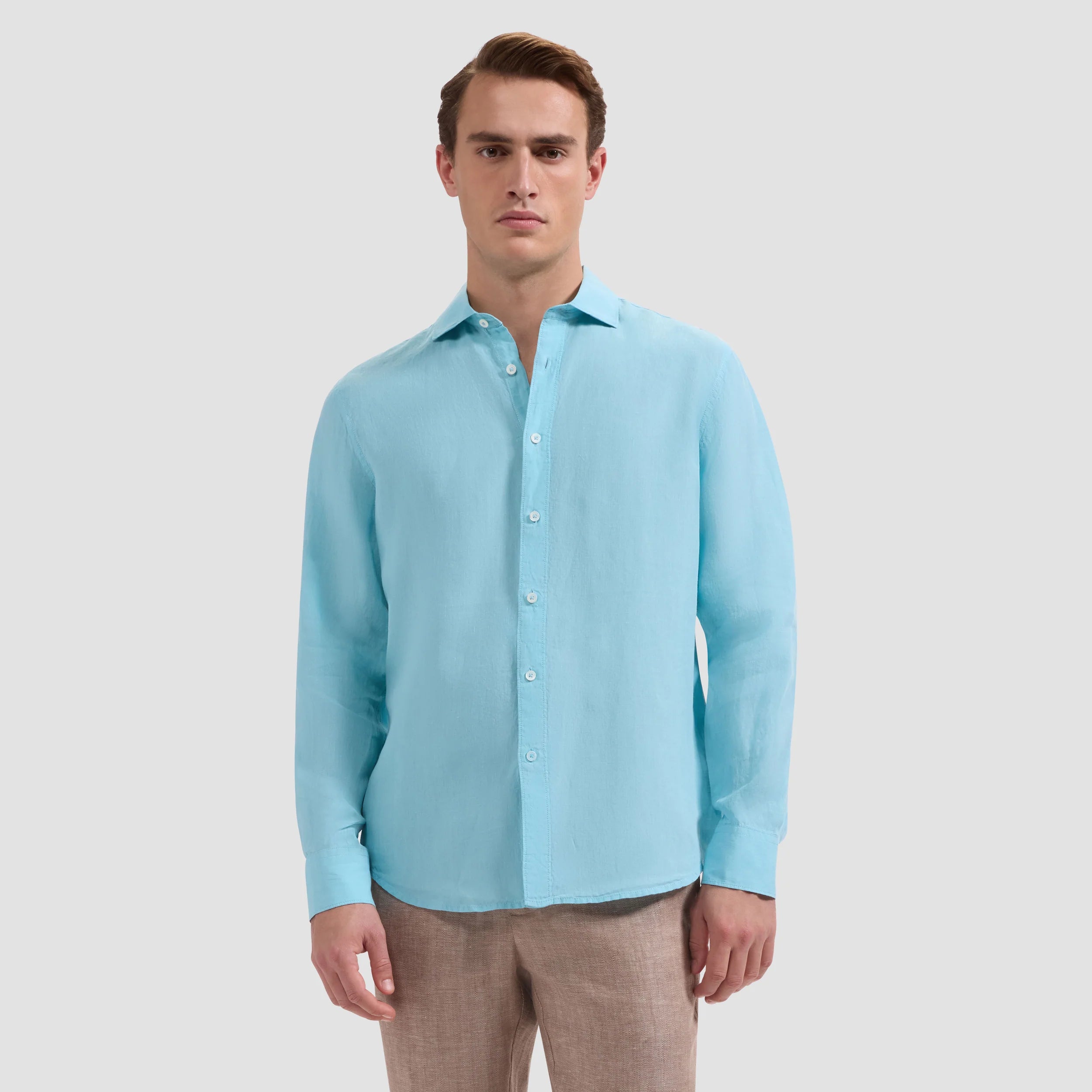 Axel Solid Linen Shirt (ISS5505L7S)