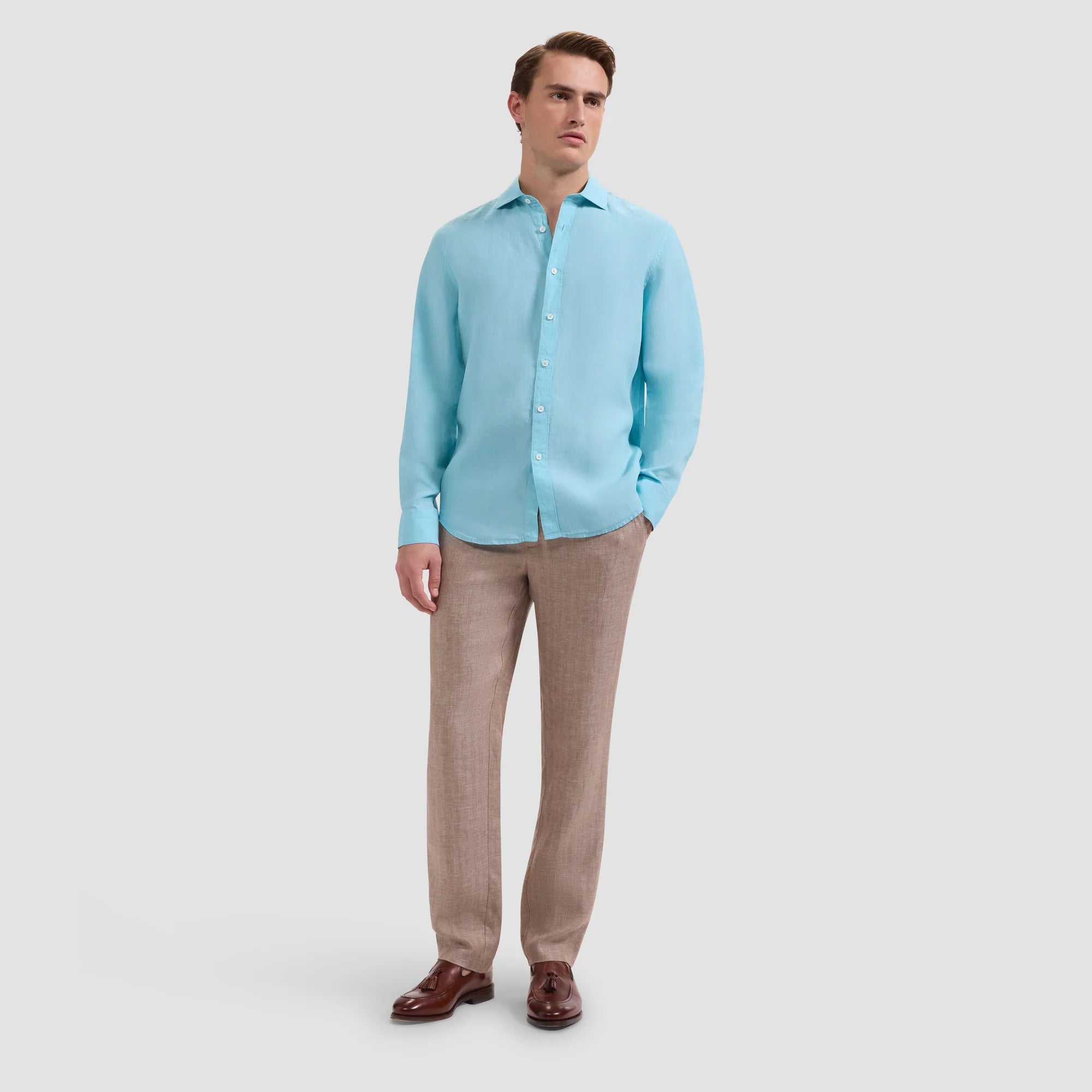 Axel Solid Linen Shirt (ISS5505L7S)