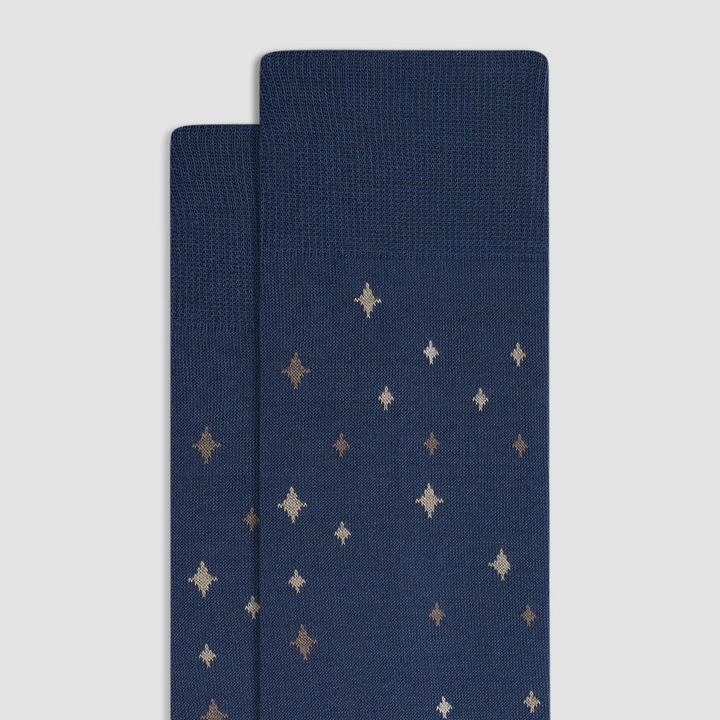 Star Motif Mid-Calf Socks (JB1067)