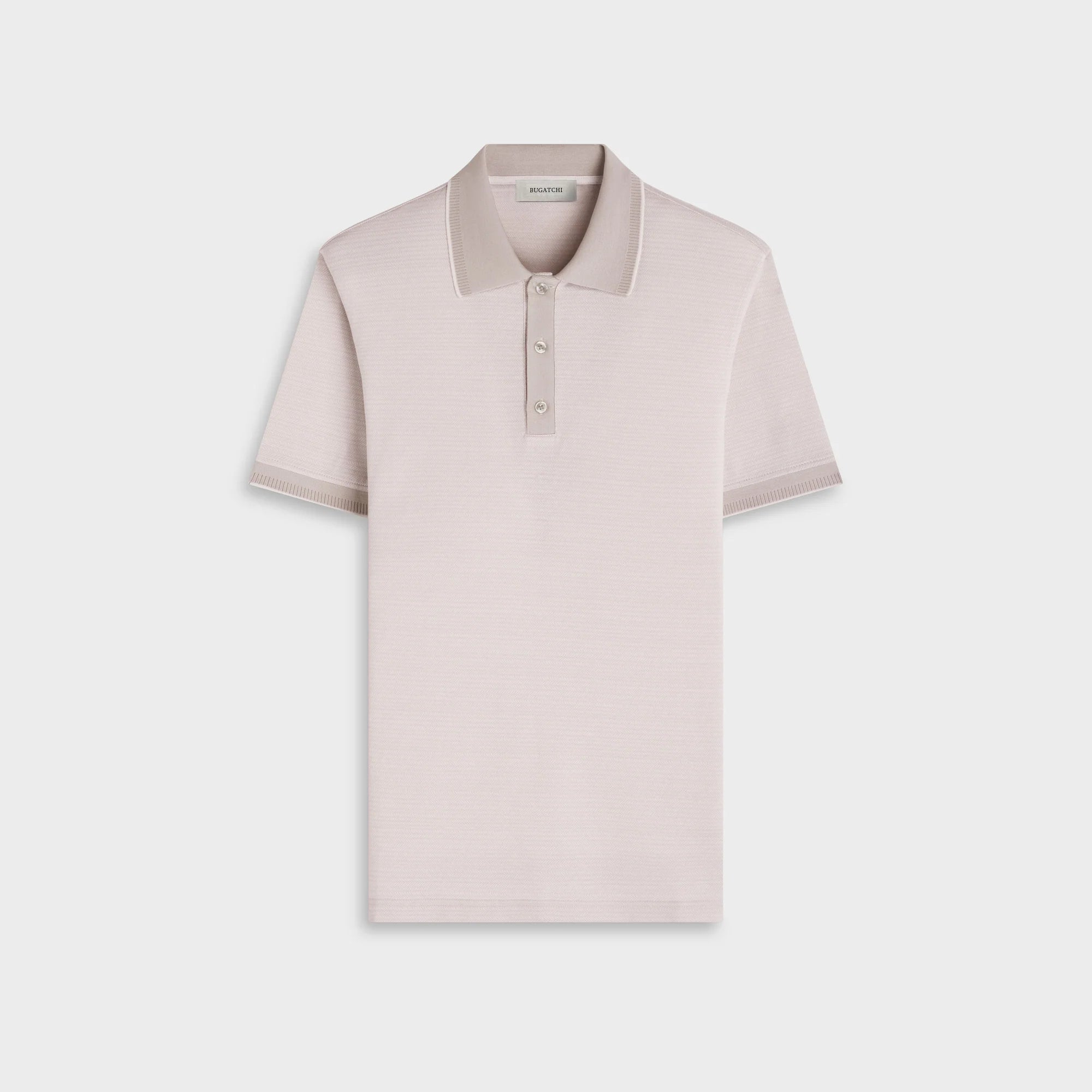 Jacquard Herringbone Three-Button Polo (JF2006F68)