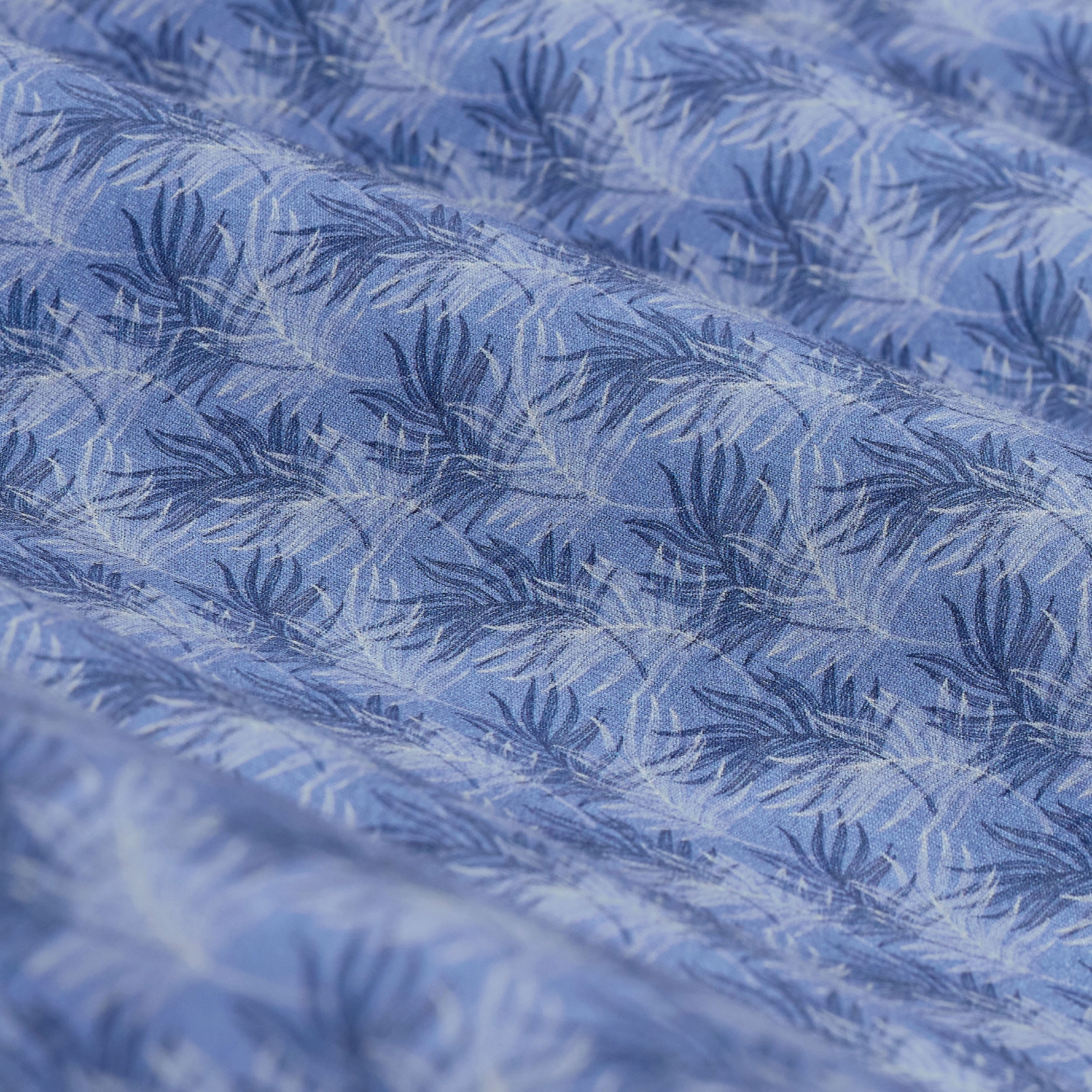 Miles OoohCotton® Leaf Print Short-Sleeve Shirt (JF9138F40)