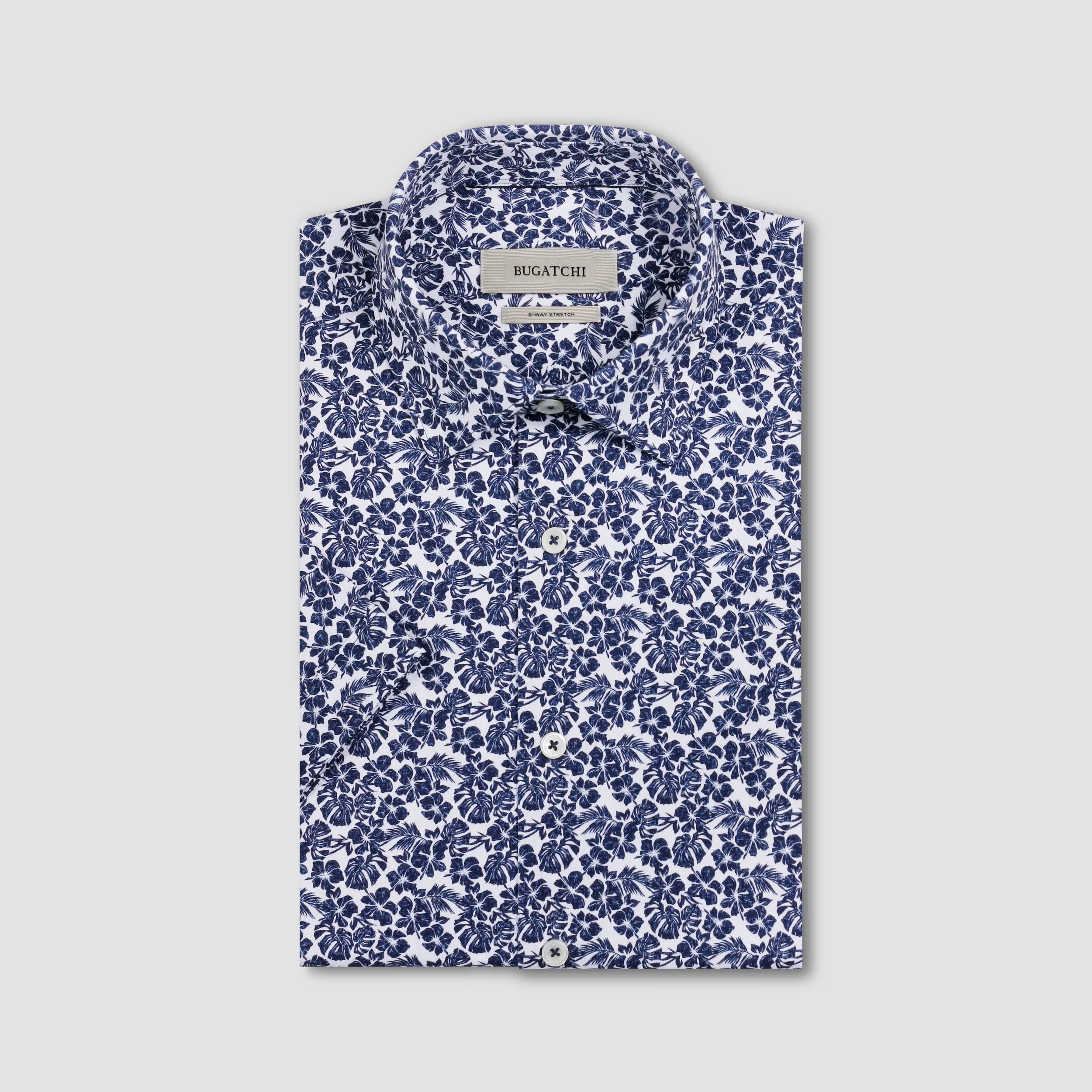 Miles OoohCotton® Floral Short-Sleeve Shirt (JF9153F40)