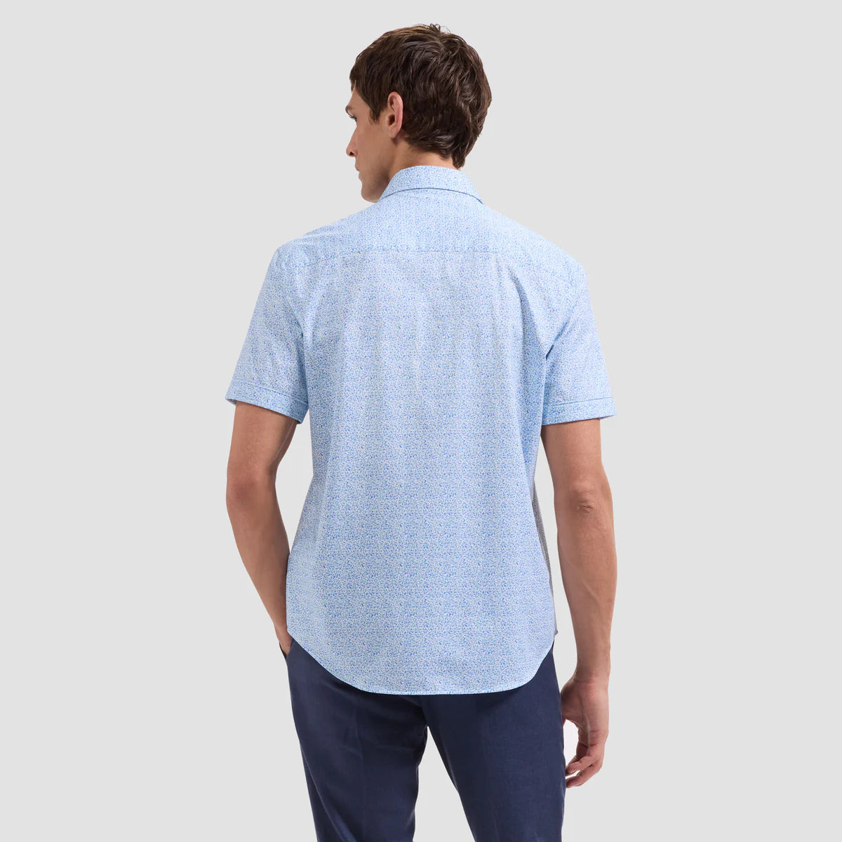 Miles OoohCotton® Abstract Floral Short-Sleeve Shirt (JF9310F40)