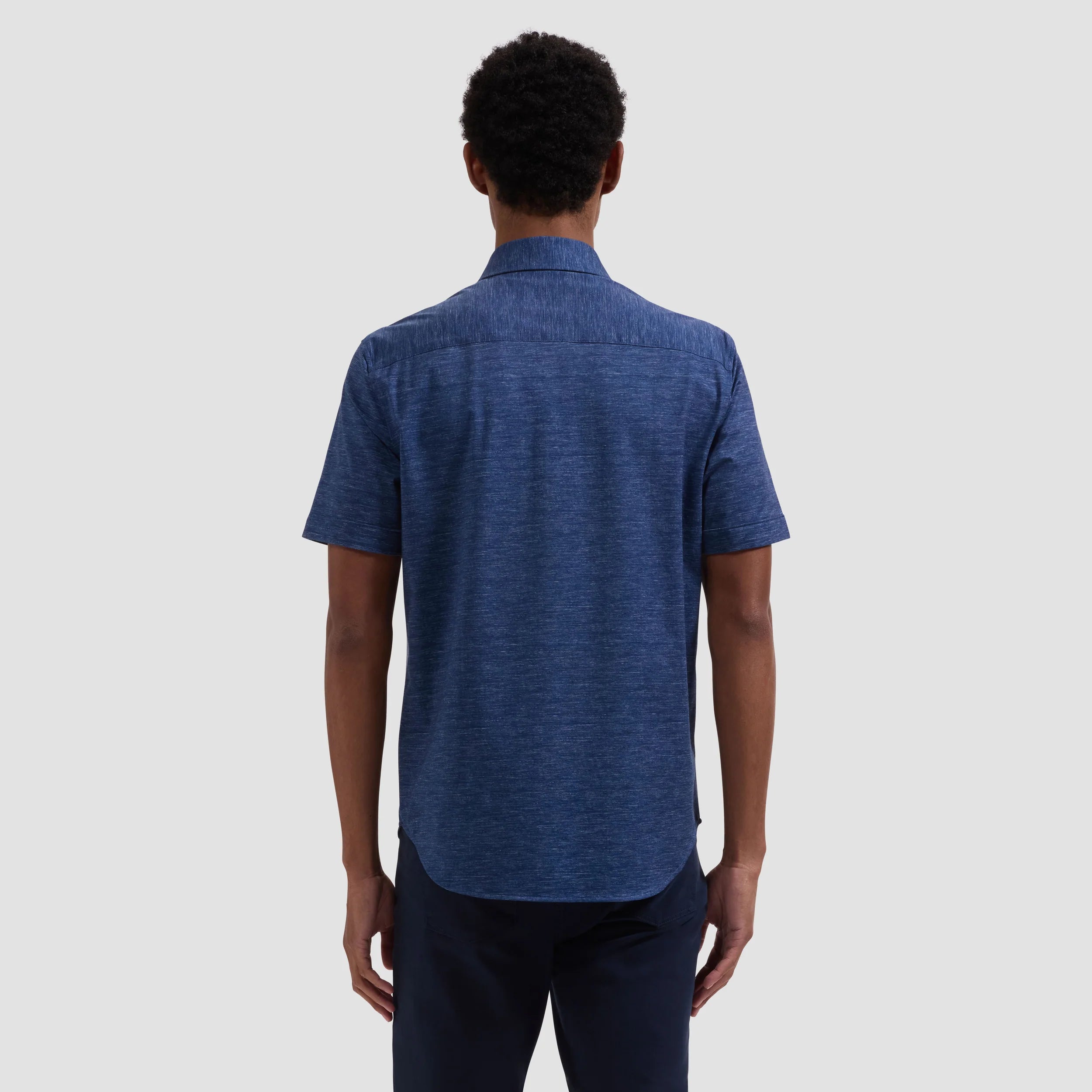 Miles OoohCotton® Melange Short-Sleeve Shirt (JF9505F40)