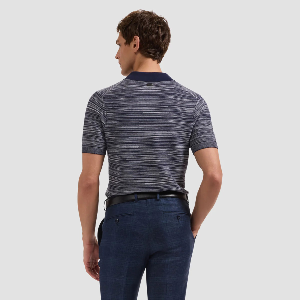 Space-Dyed Short-Sleeve Polo Sweater (JH7500PO1)