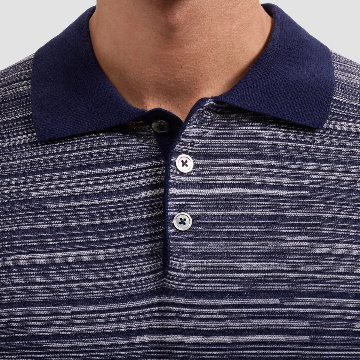 Space-Dyed Short-Sleeve Polo Sweater (JH7500PO1)