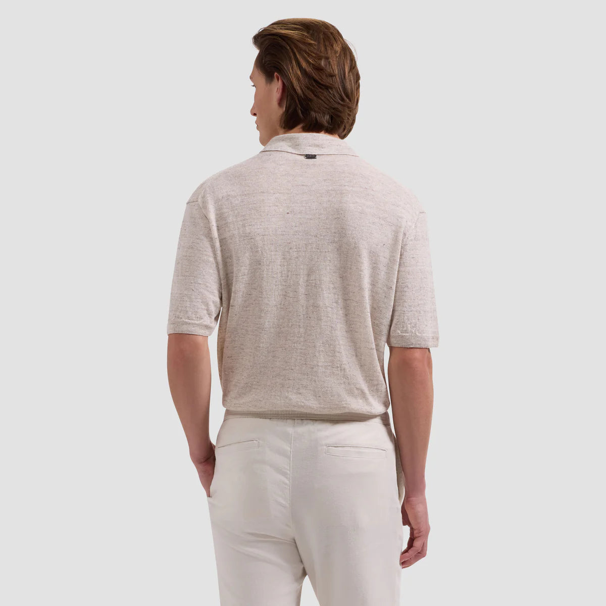 Marled Short-Sleeve Polo Sweater (JH7504PO1)