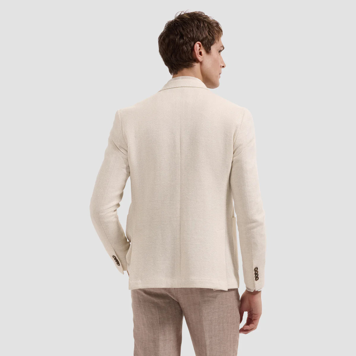 Herringbone Two-Button Blazer (JX7002J2)