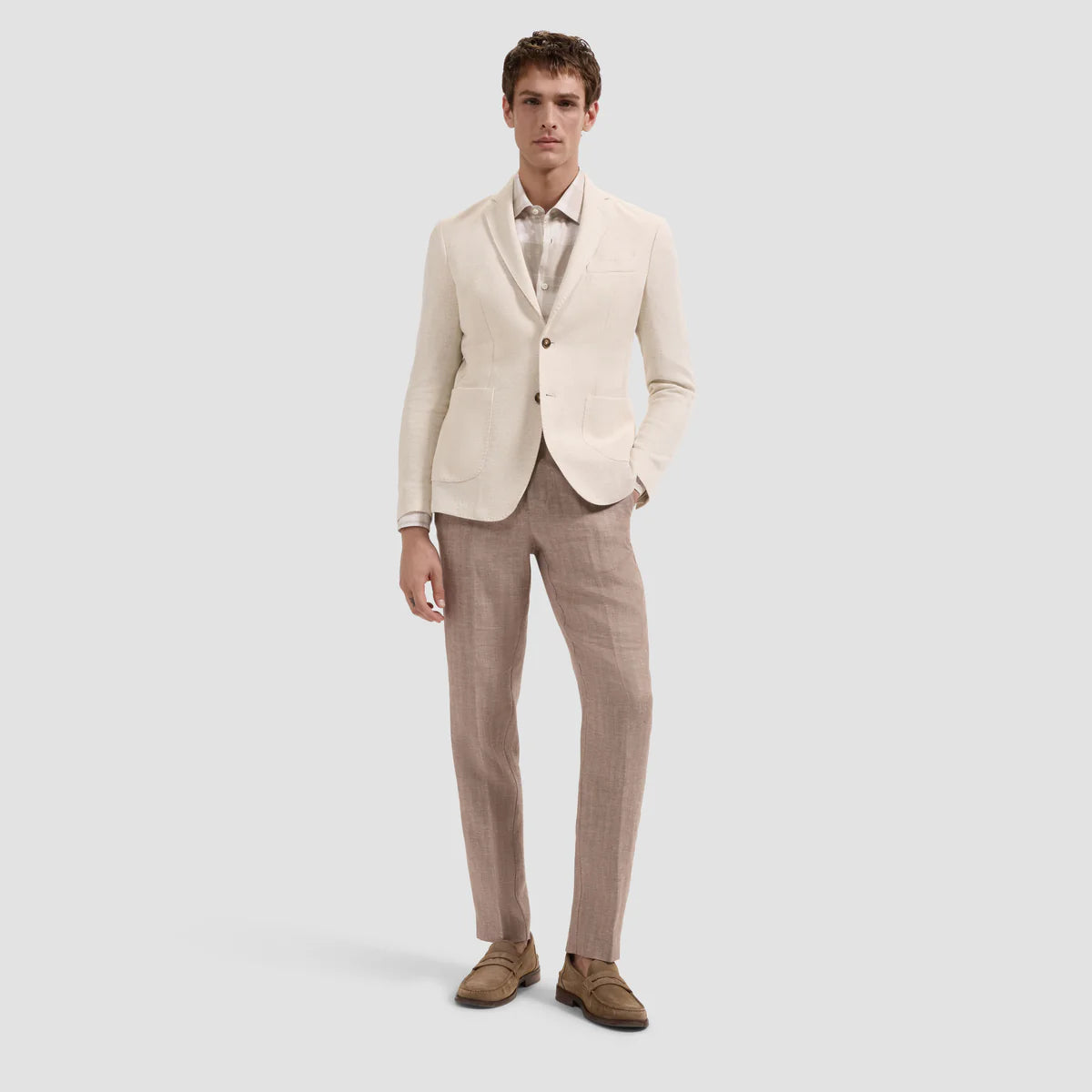 Herringbone Two-Button Blazer (JX7002J2)