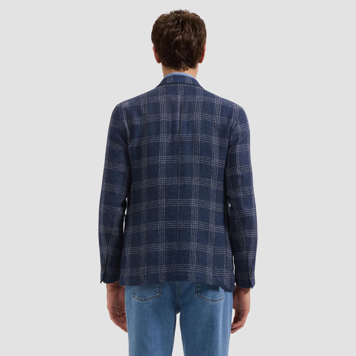 Windowpane Two-Button Blazer (JX7005J5)