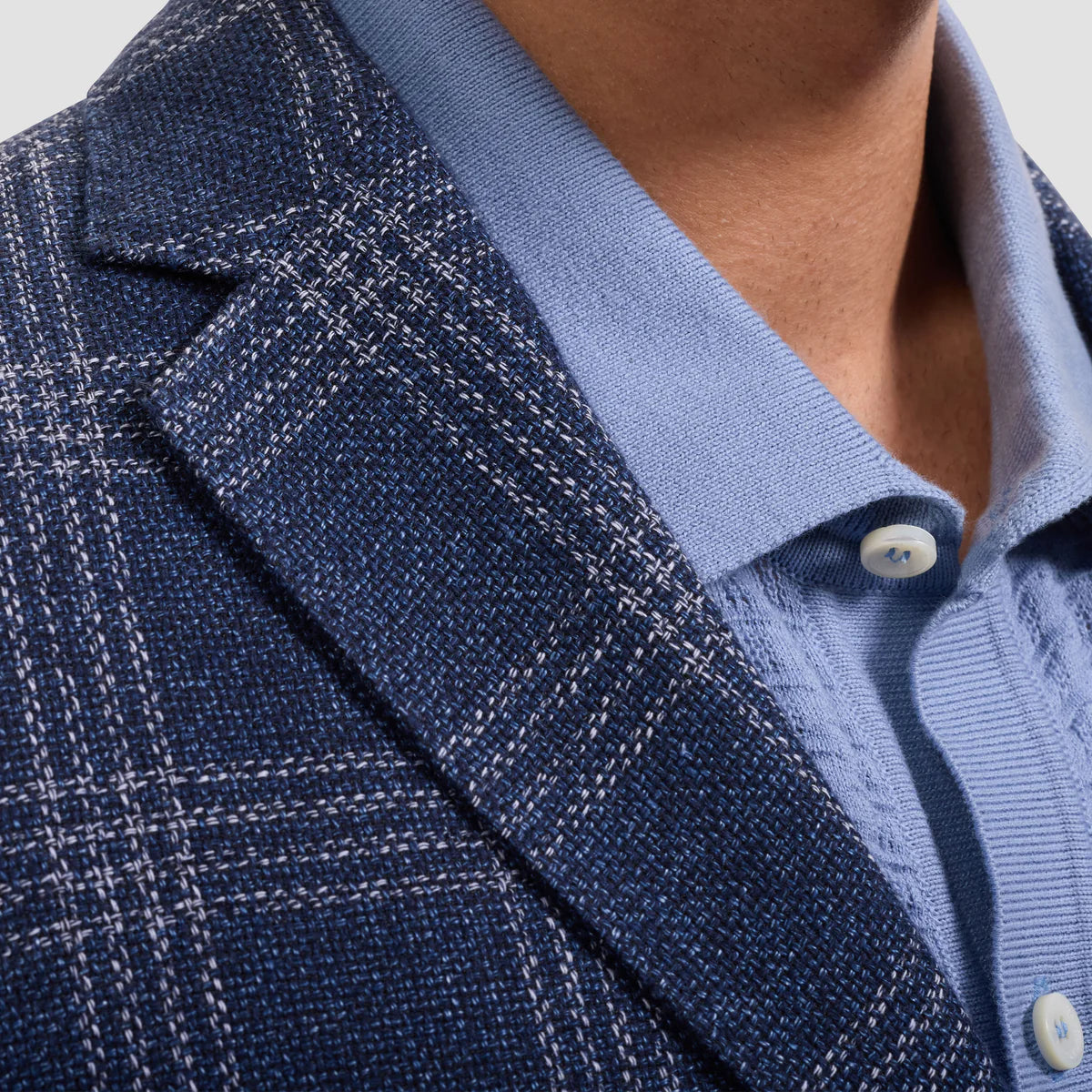 Windowpane Two-Button Blazer (JX7005J5)