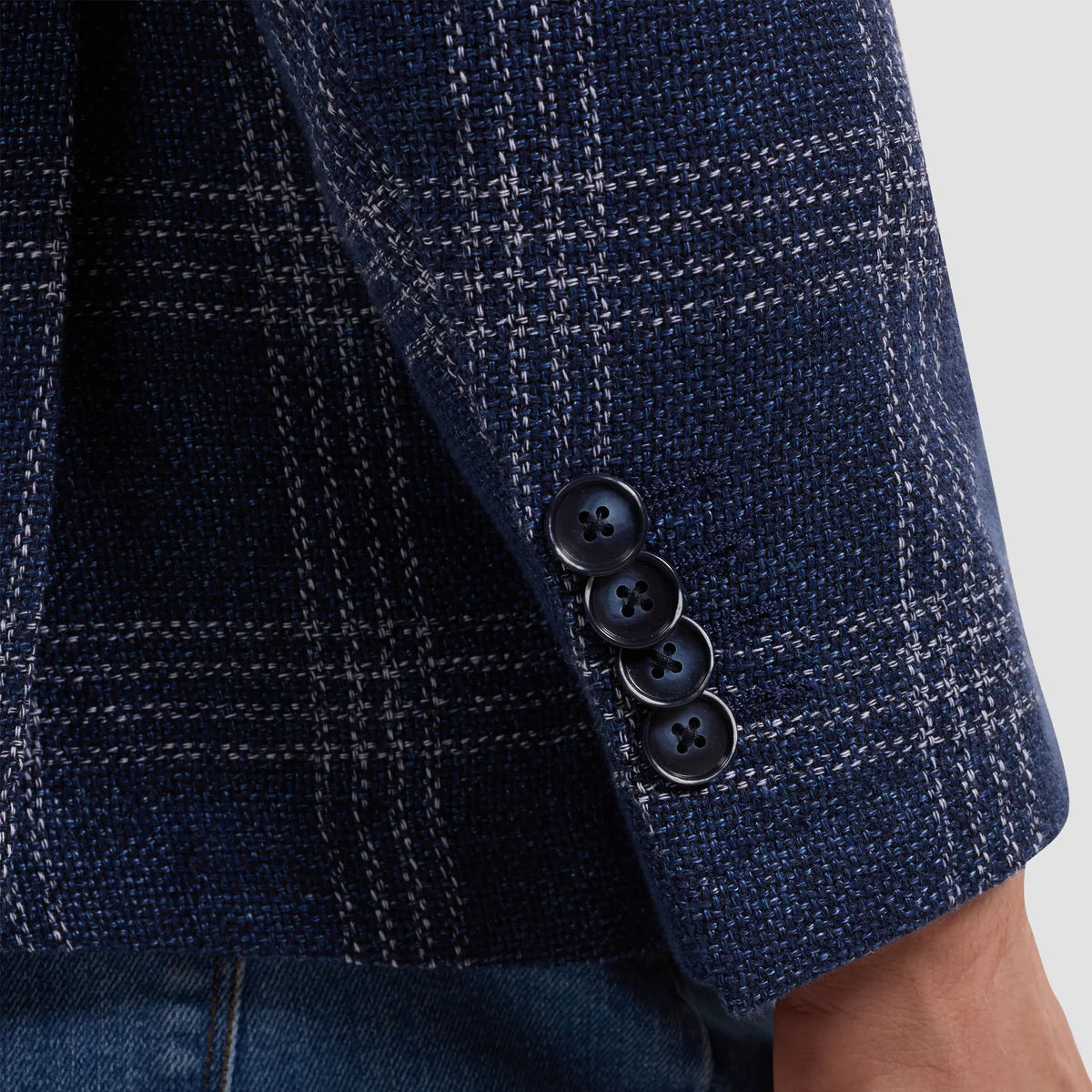 Windowpane Two-Button Blazer (JX7005J5)