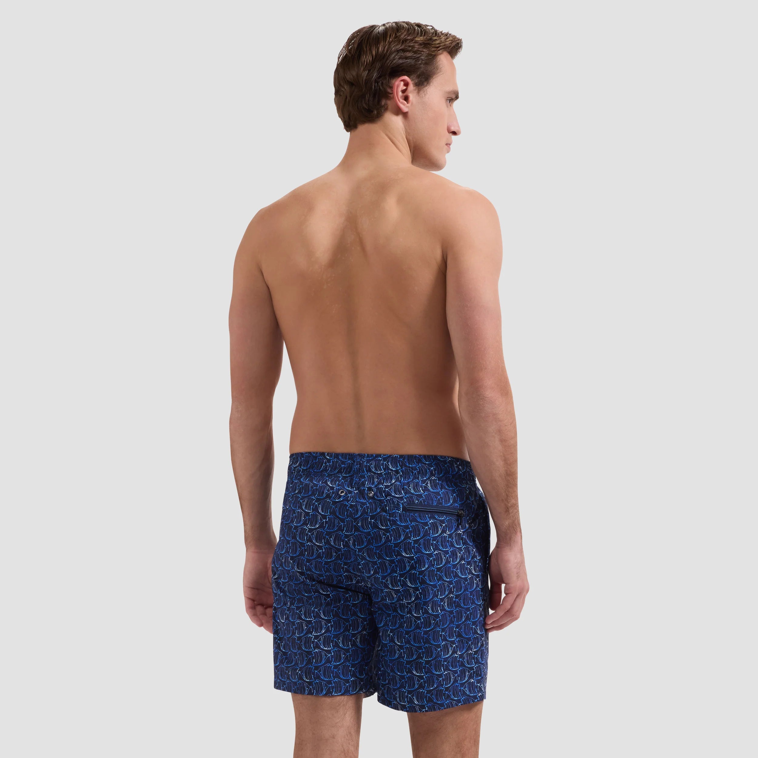 Kai Mid-Length Angelfish Swim Trunks (JXM128M30)