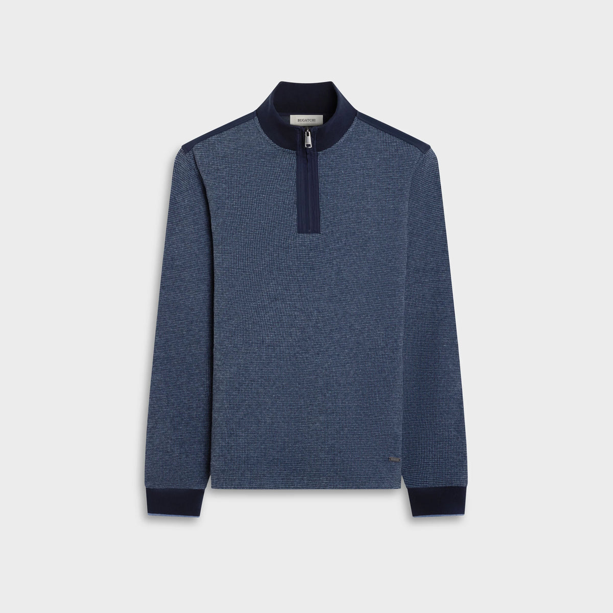 Houndstooth Quarter-Zip Pullover (KF2340K78)