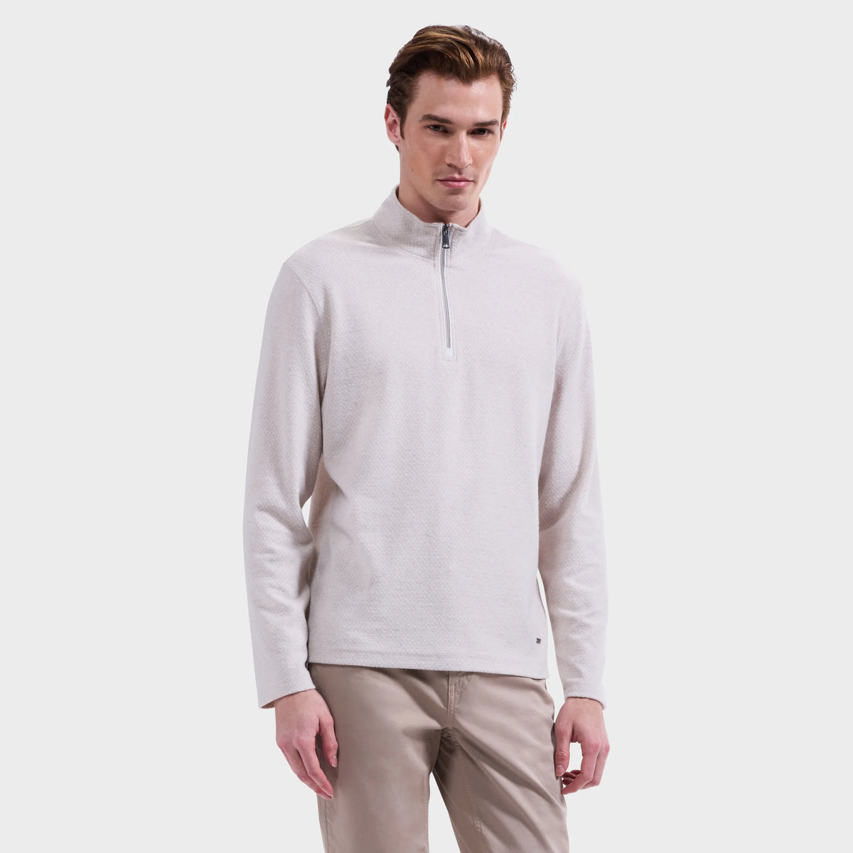 Diamond Quarter-Zip Pullover (KF2343K79)