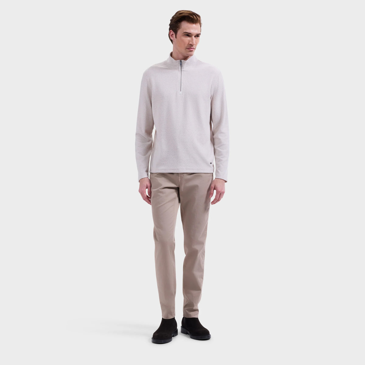Diamond Quarter-Zip Pullover (KF2343K79)