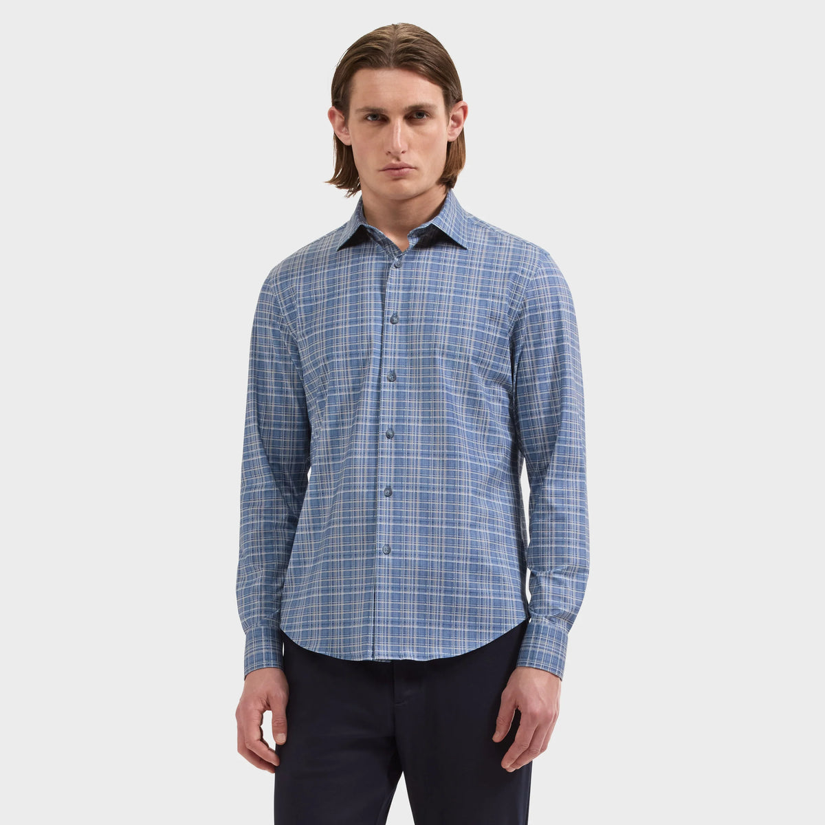 James OoohCotton® Plaid Shirt (KF9351K60)