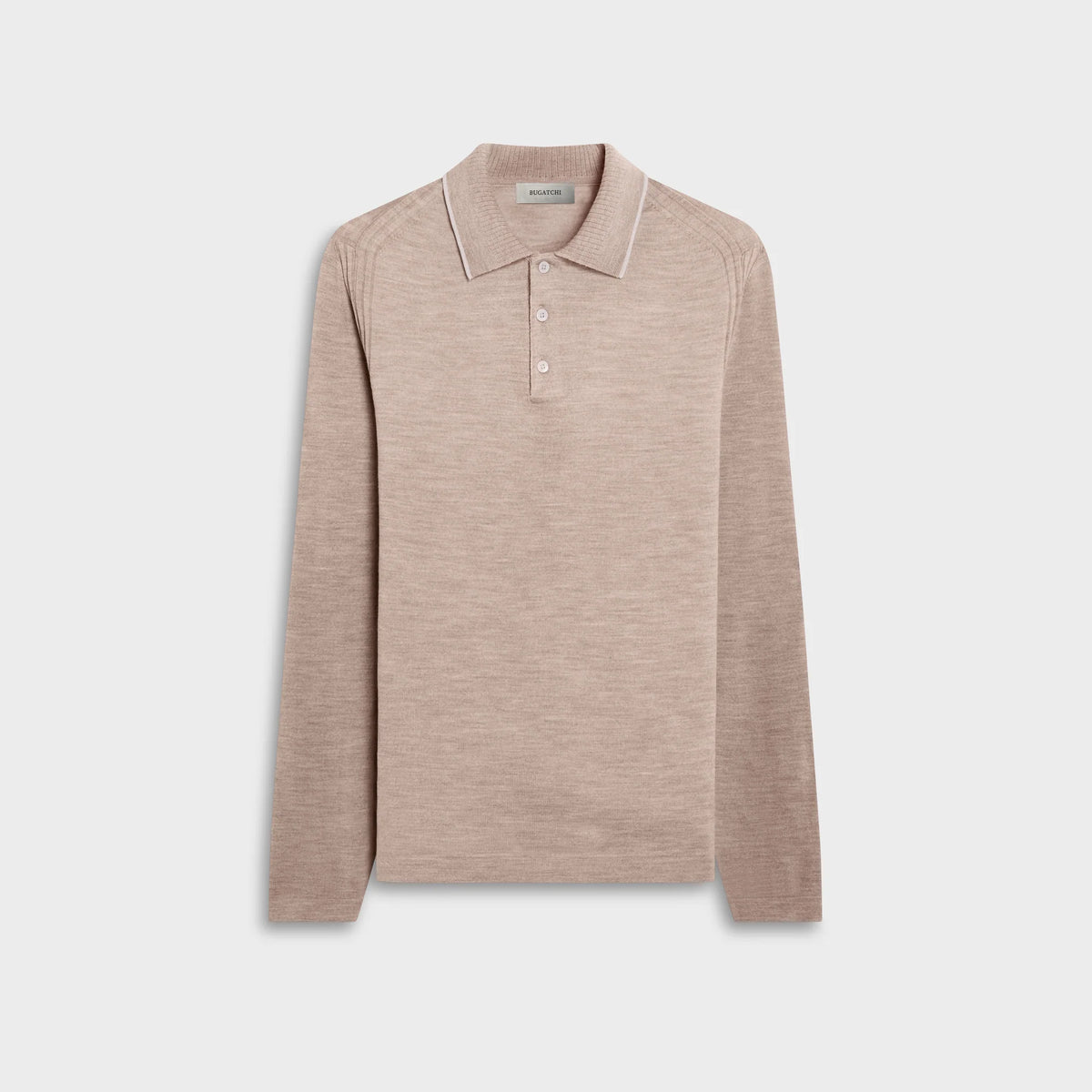 Merino Long-Sleeve Polo Sweater (KH509PO1)