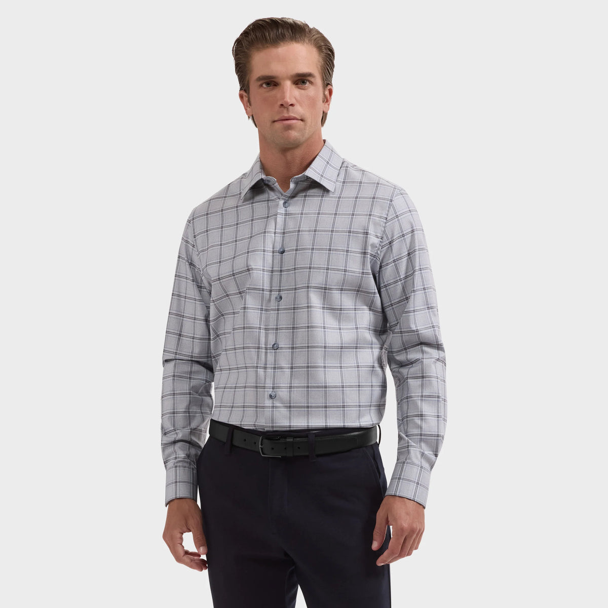 Julian Houndstooth Plaid Shirt (KS3043L3S)