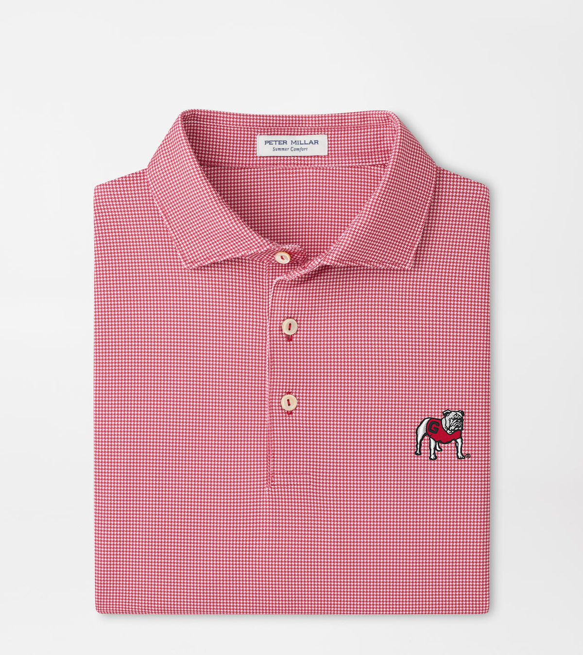 Georgia Standing Bulldog Border Performance Jersey Polo (MA26CEK03S)