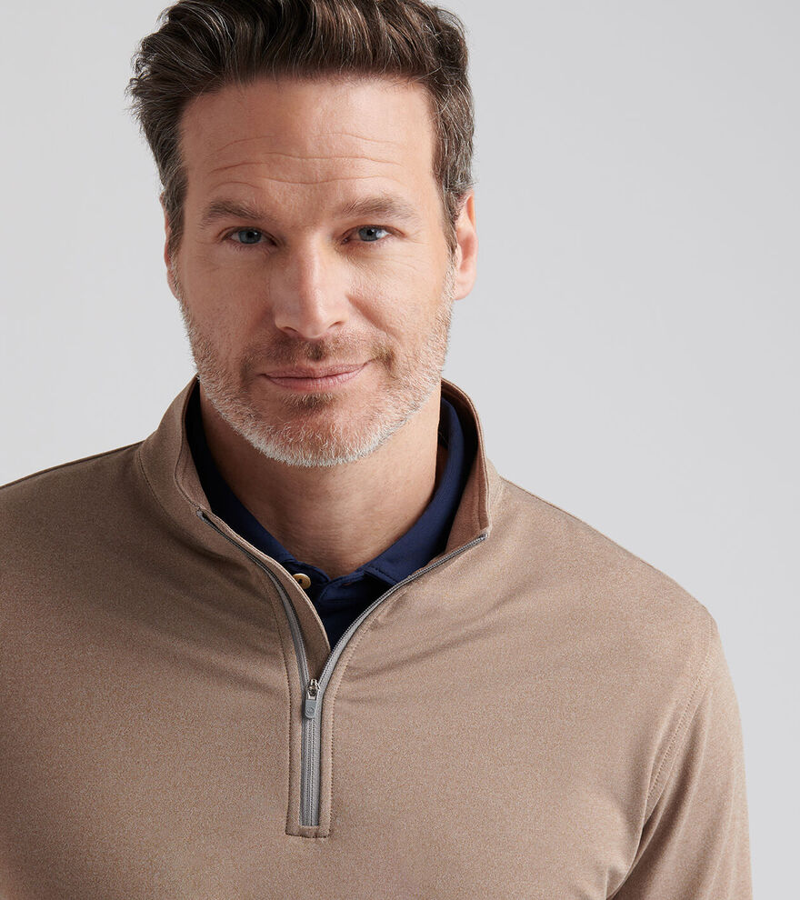 Perth Mélange Performance Quarter-Zip (ME0EK40B)