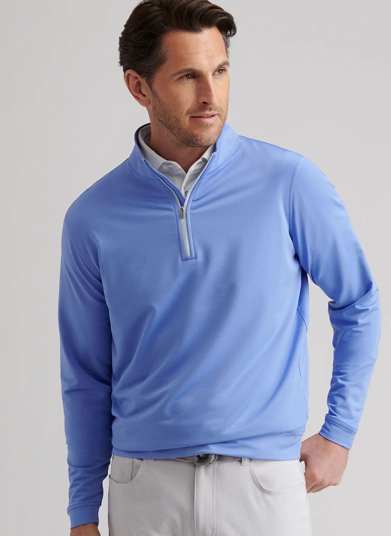 Perth Mélange Performance Quarter-Zip (MF25EK40B)