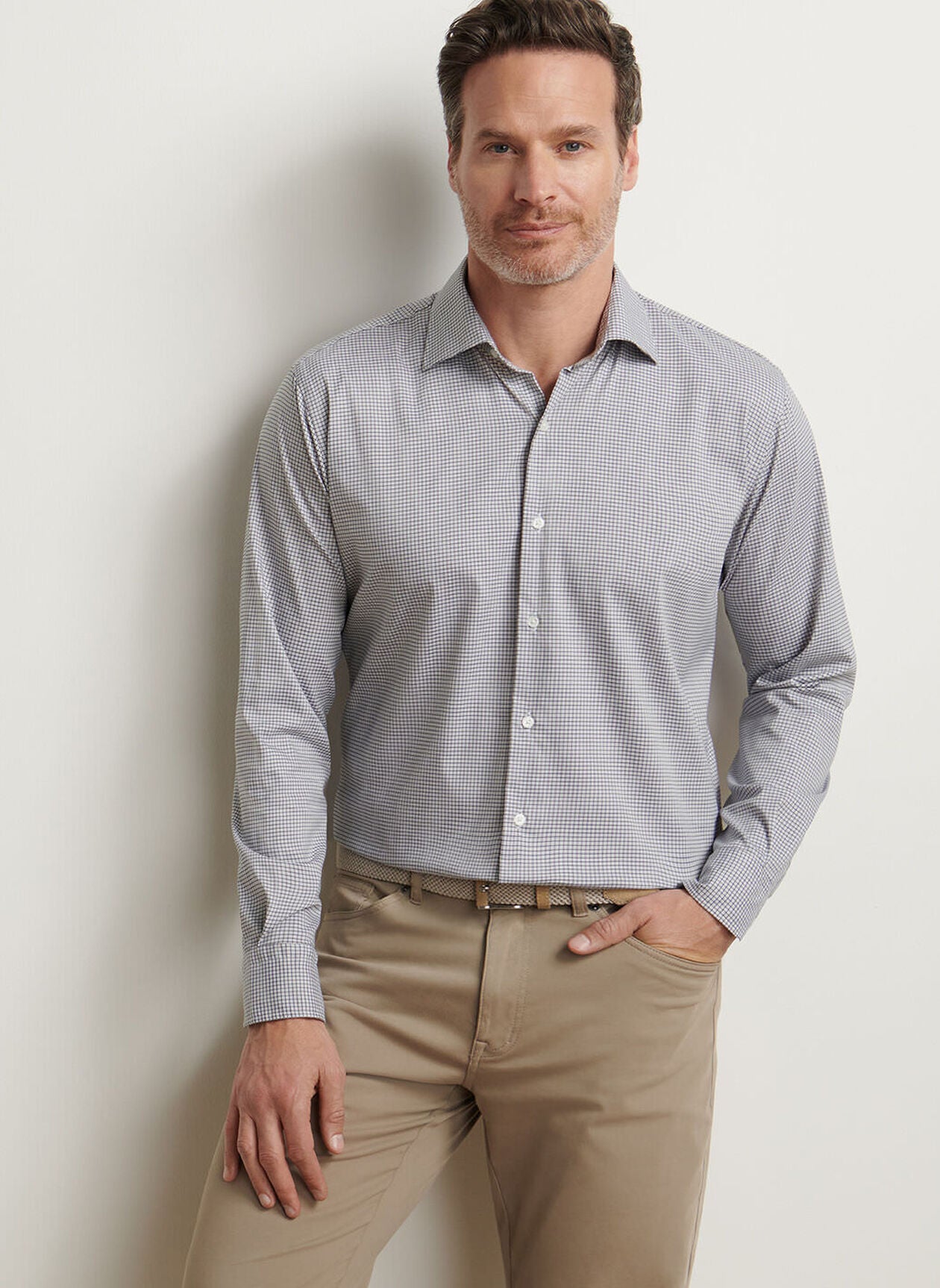 Jackson Crown Lite Cotton-Stretch Sport Shirt (MF25W02LTS)