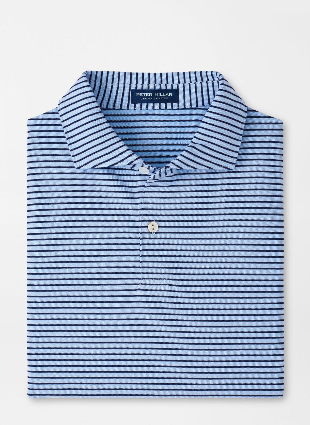 Albatross Cotton-Blend Piqué Stripe Polo (MF25XK56E)