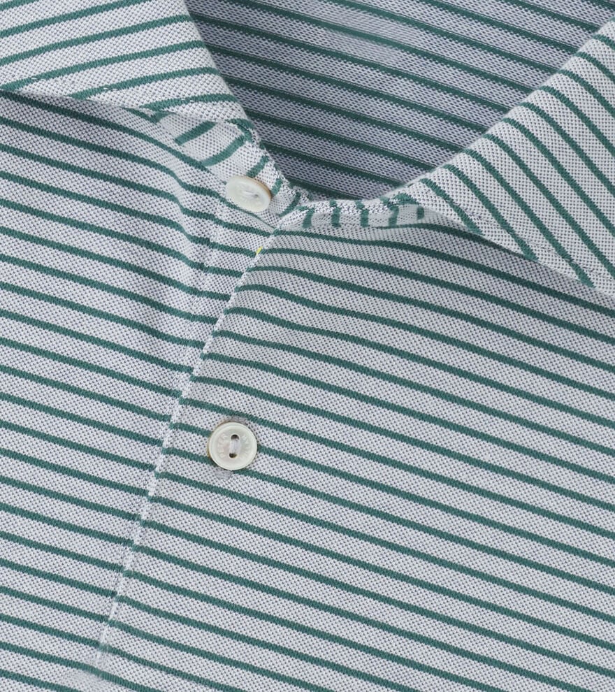 Albatross Cotton-Blend Piqué Stripe Polo (MF25XK56E)