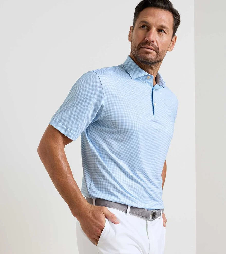 Gingham Performance Jersey Polo (MS26EK15S)