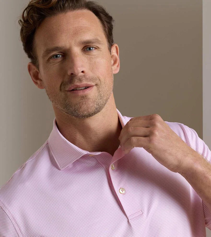 Gingham Performance Jersey Polo (MS26EK15S)