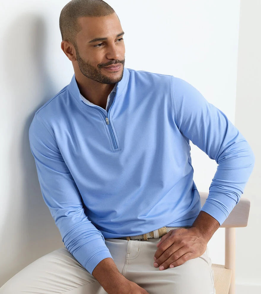 Perth Melange Performance Quarter Zip (MS26EK40B)