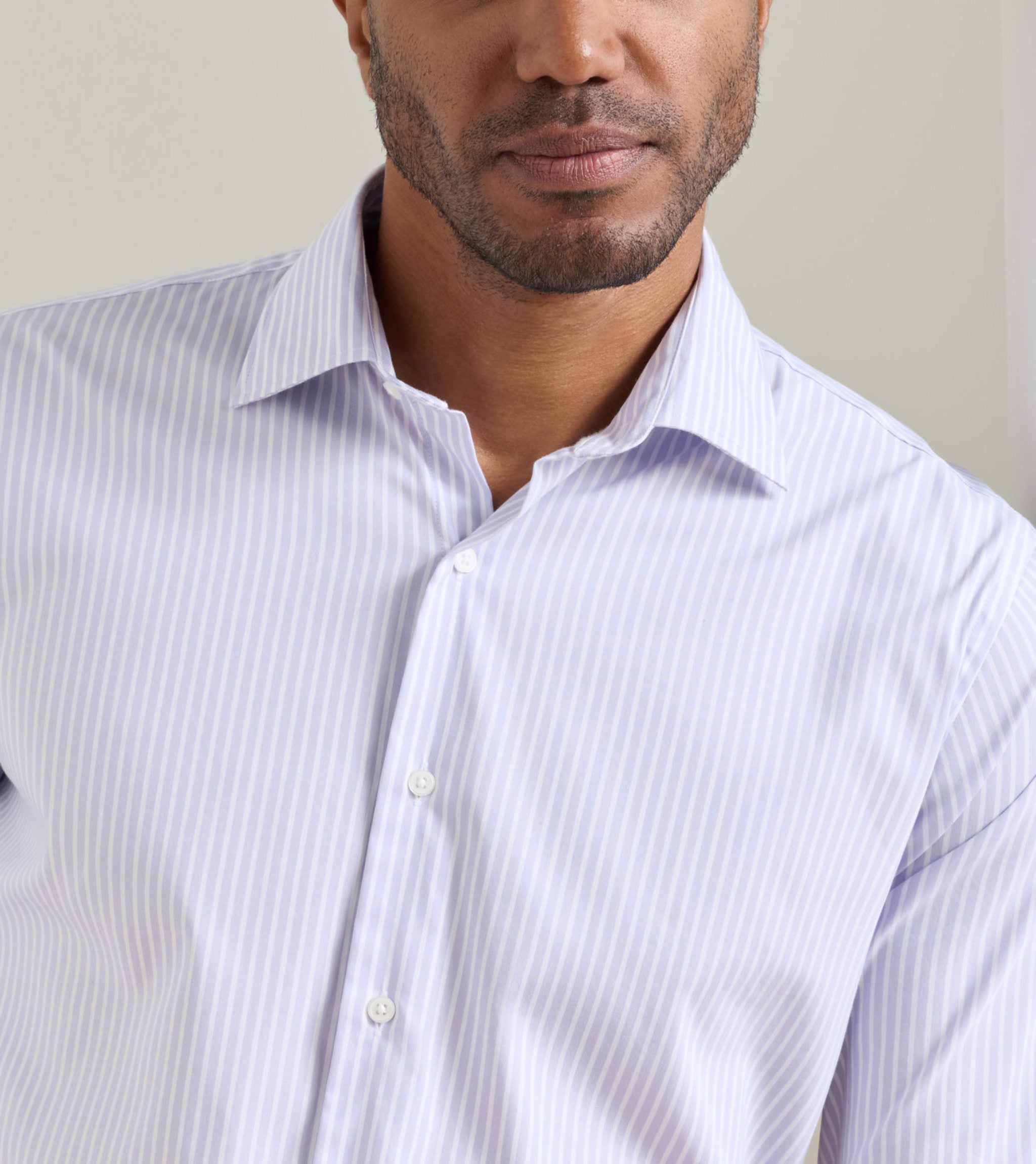 Langley Crown Lite Cotton-Stretch Shirt (MS26W07LTS)