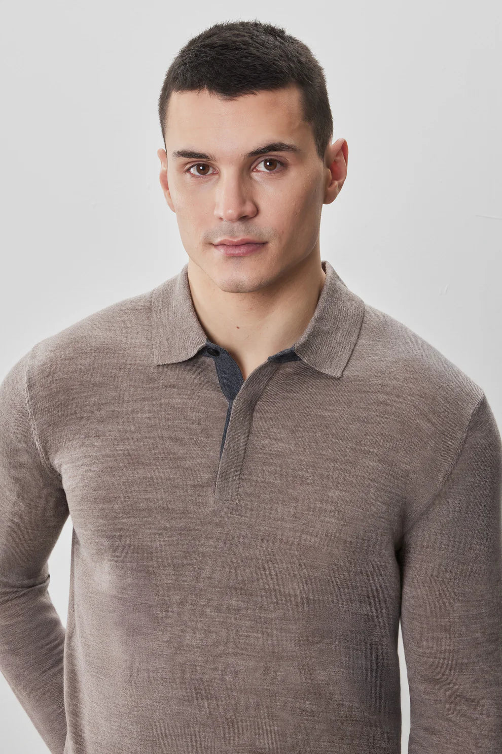 Thomas Long Sleeve Sweater Polo
 (RB52138)