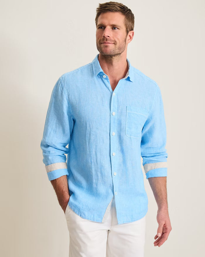 Paradise Breezer Linen Long-Sleeve Shirt (ST327195)