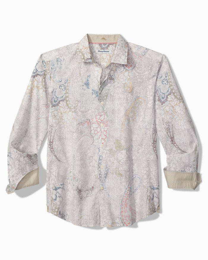 Saldana Paisley Silk-Blend Shirt (ST327318)