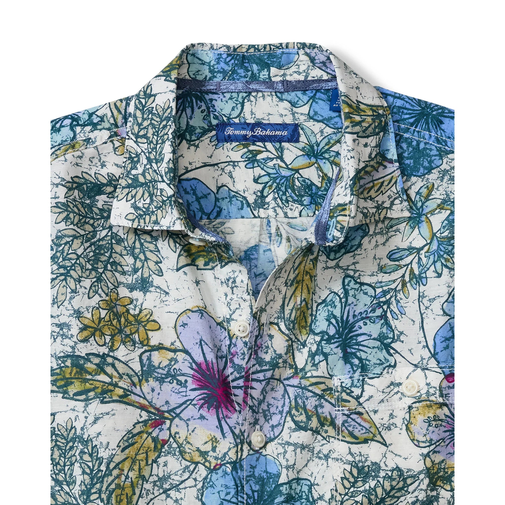 Sand Linen Al Fresco Blooms Camp Shirt  (ST327631)